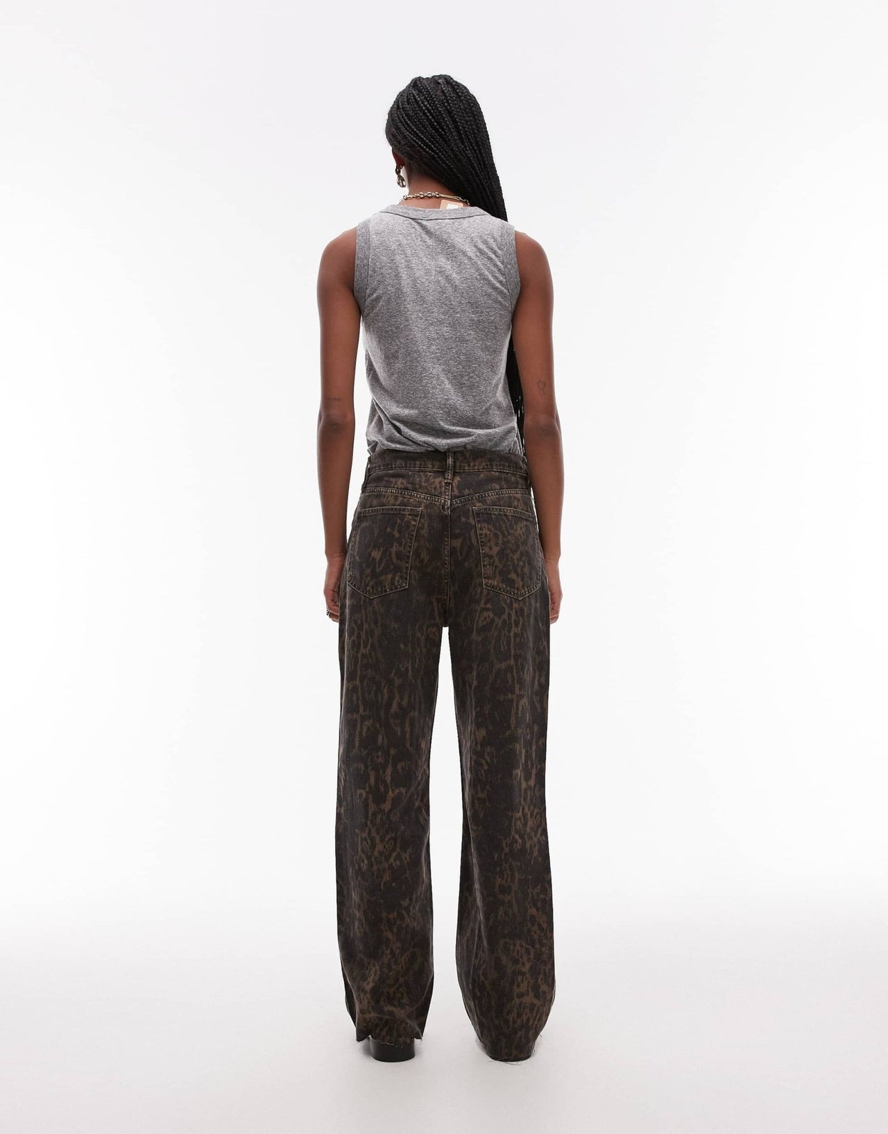 AllSaints Blake wide leg jeans in leopard - ASOS Sample Sale EU Store