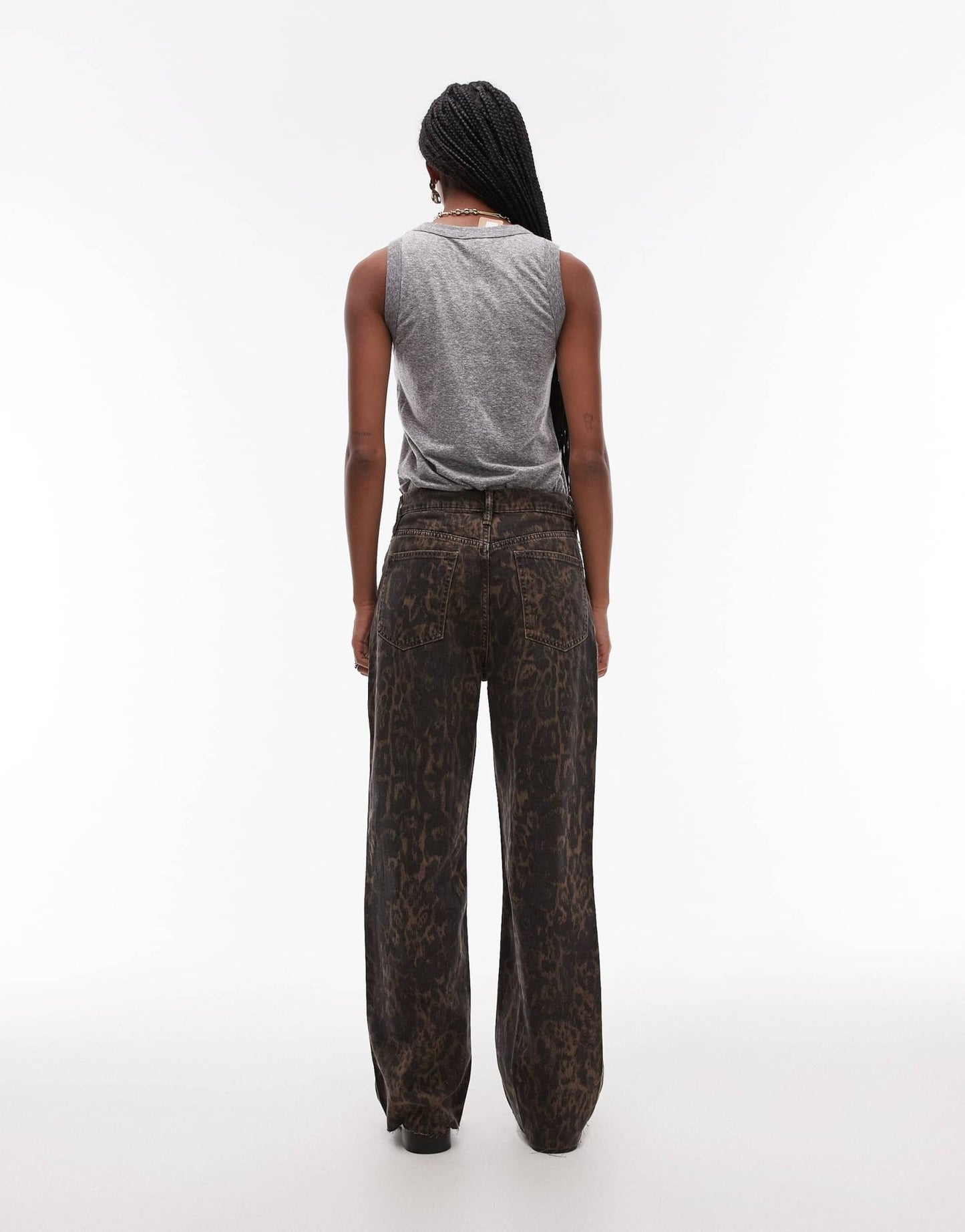 AllSaints Blake wide leg jeans in leopard - ASOS Sample Sale EU Store