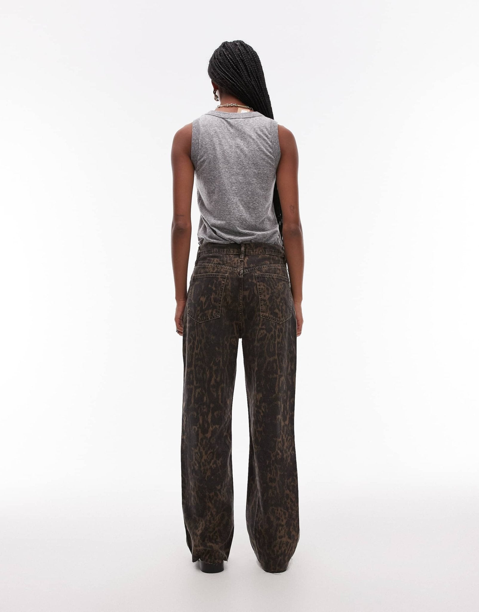 AllSaints Blake wide leg jeans in leopard - ASOS Sample Sale EU Store