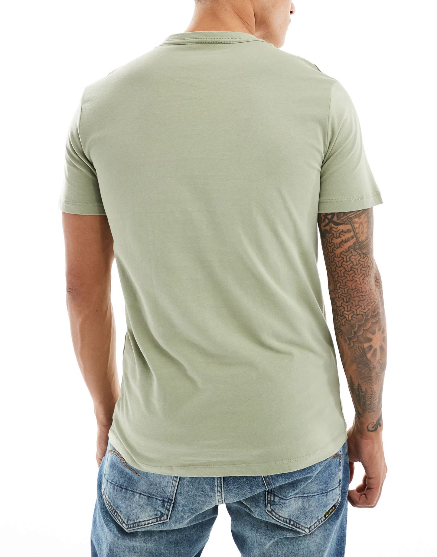 AllSaints Brace 3 - pack brushed cotton t-shirts in green multi - ASOS Sample Sale EU Store
