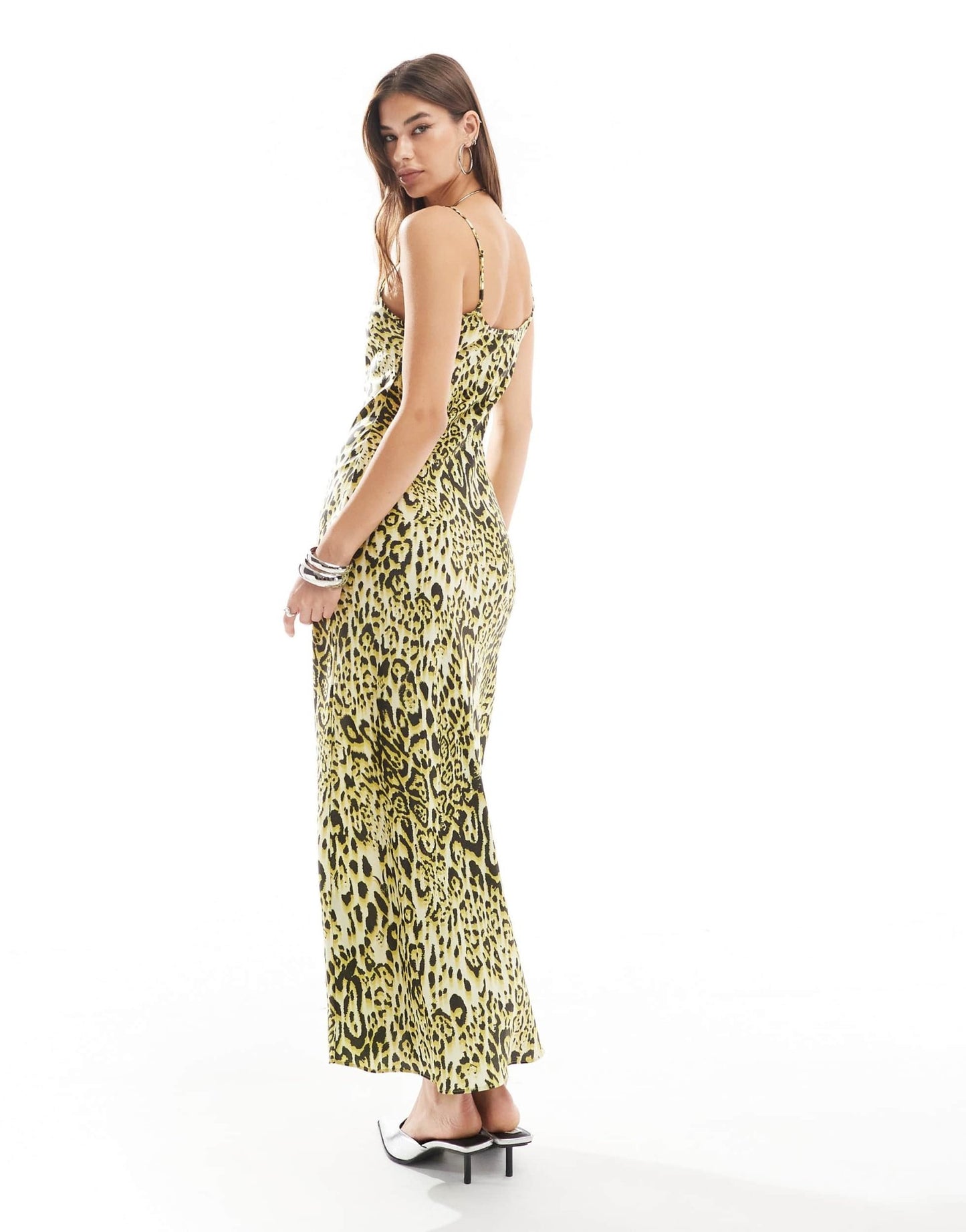 AllSaints Bryony satin midi dress in leopard print - ASOS Sample Sale EU Store