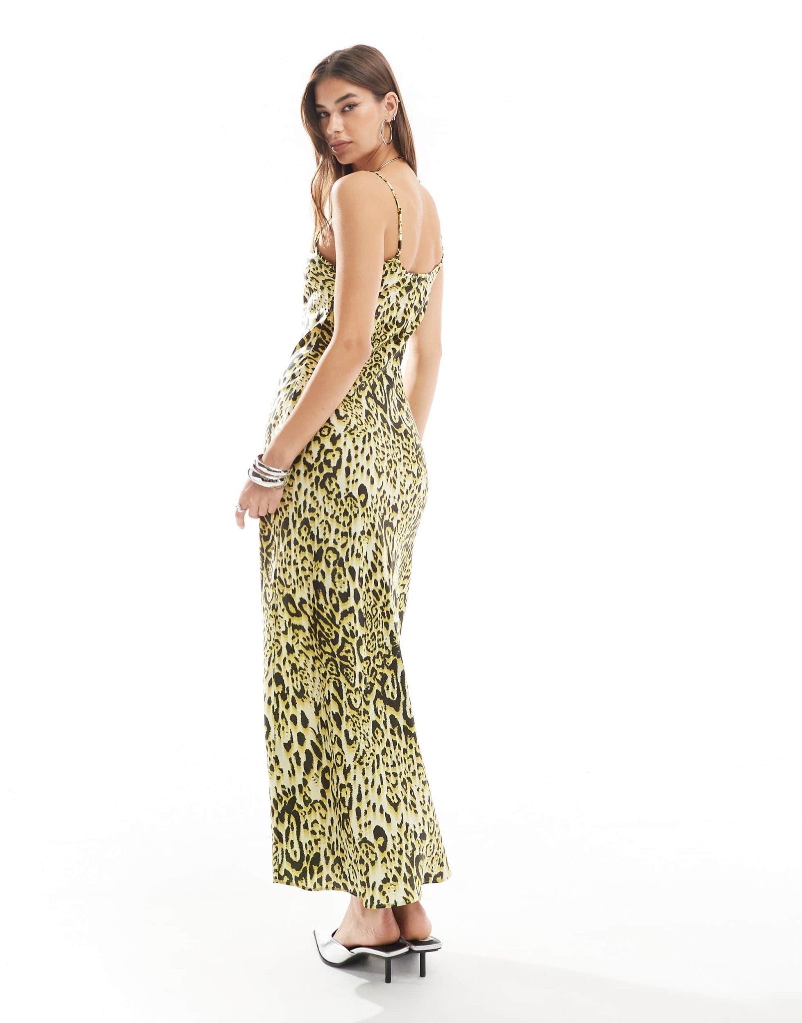 AllSaints Bryony satin midi dress in leopard print - ASOS Sample Sale EU Store