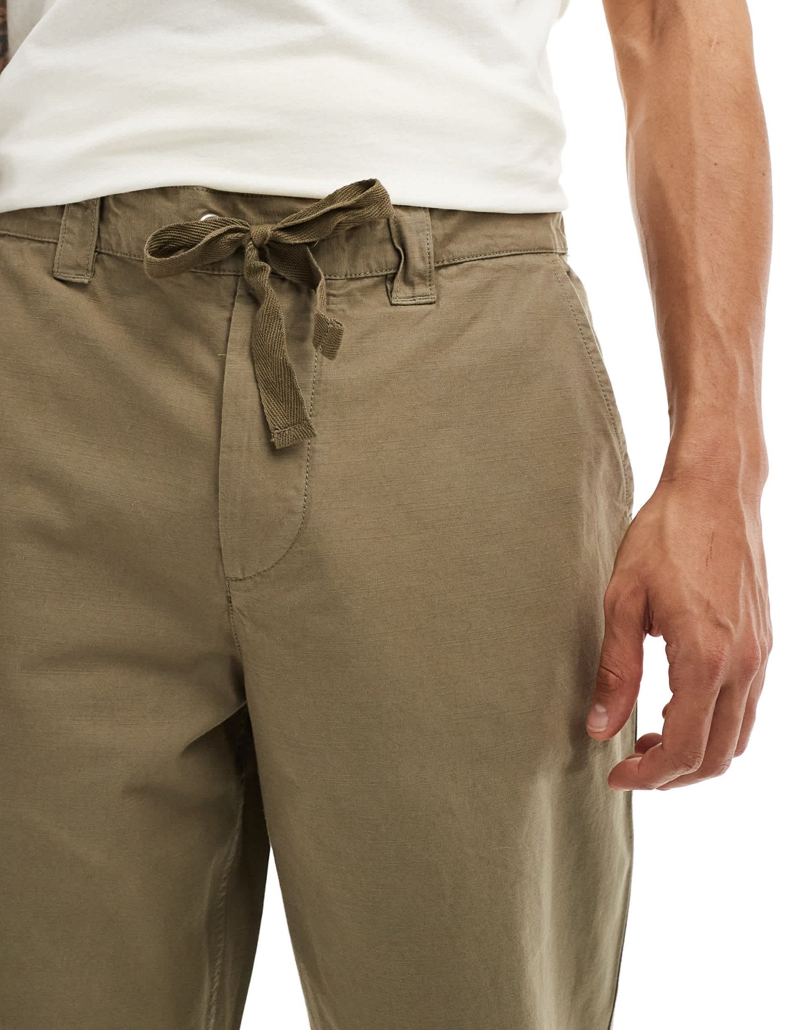 AllSaints Buck trousers in green - ASOS Sample Sale EU Store