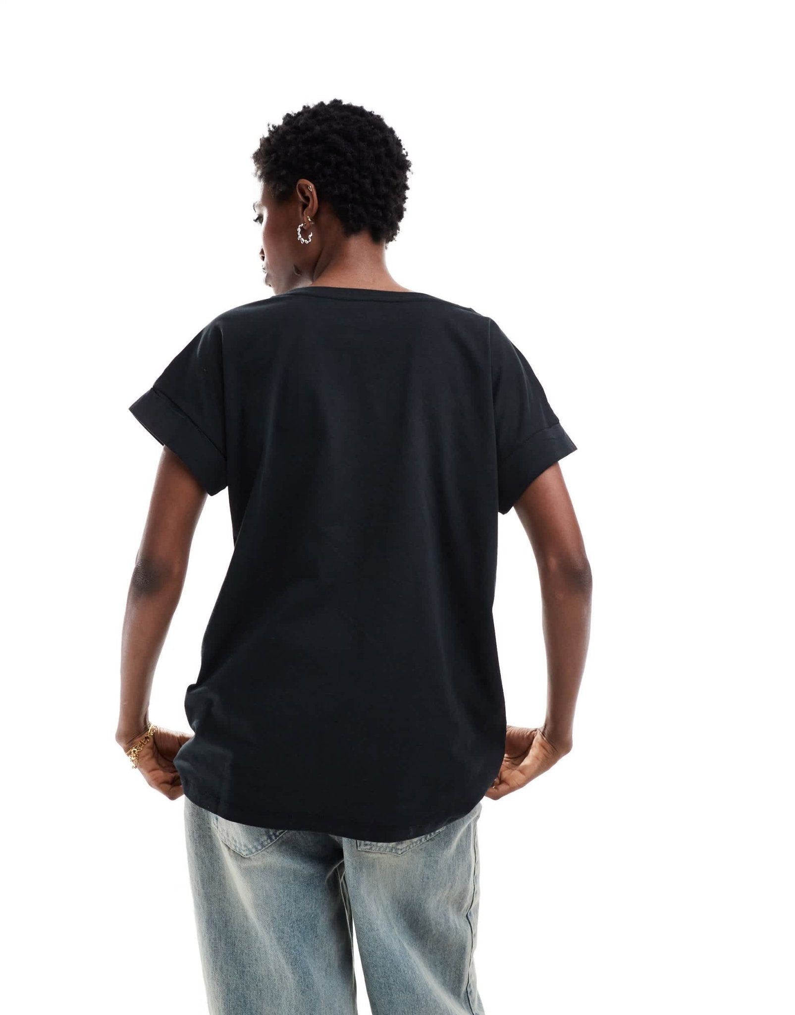 AllSaints Imo Boy tassel t-shirt in black - ASOS Sample Sale EU Store