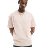 AllSaints Isac oversized t-shirt in pink
