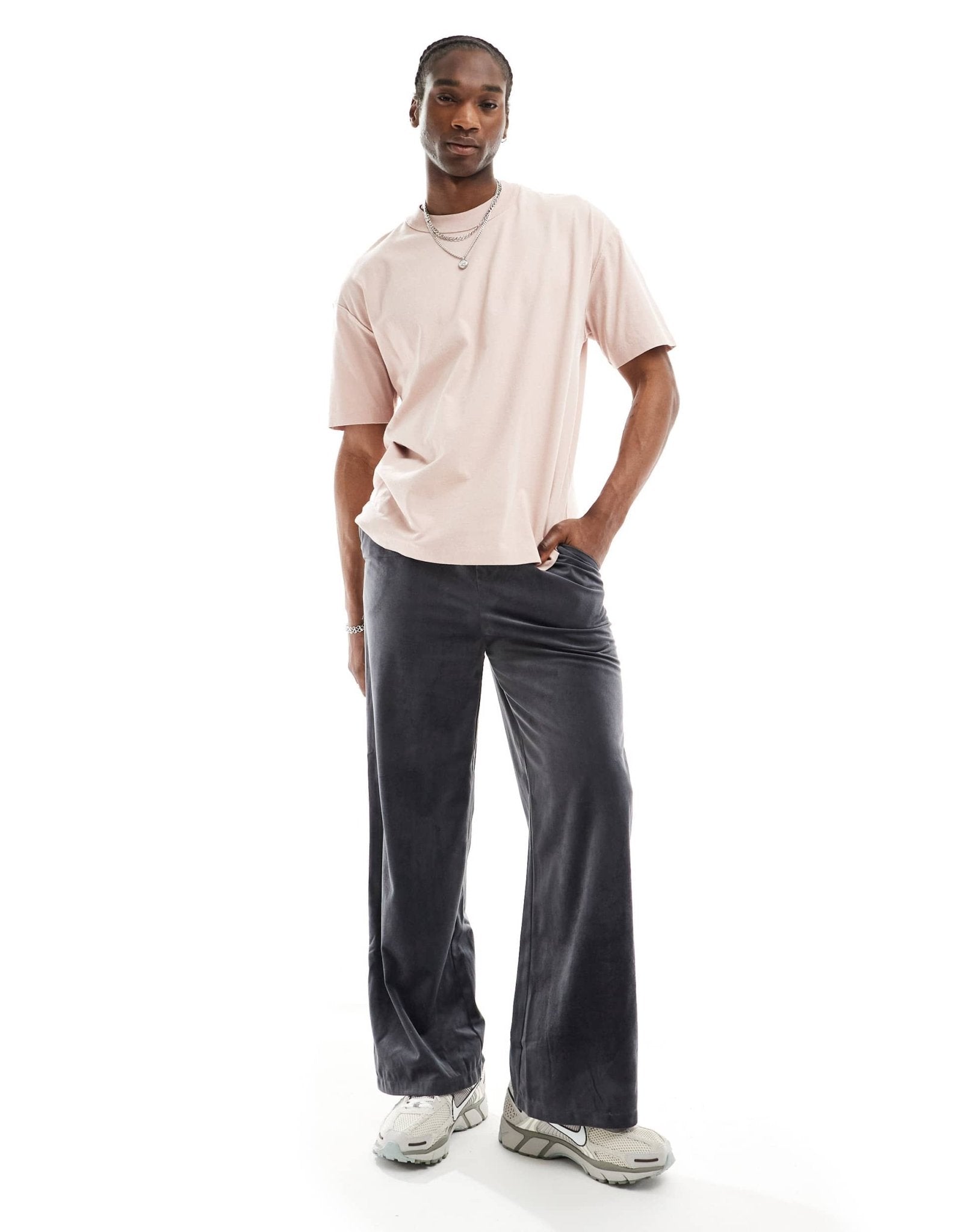 AllSaints Isac oversized t-shirt in pink - ASOS Sample Sale EU Store
