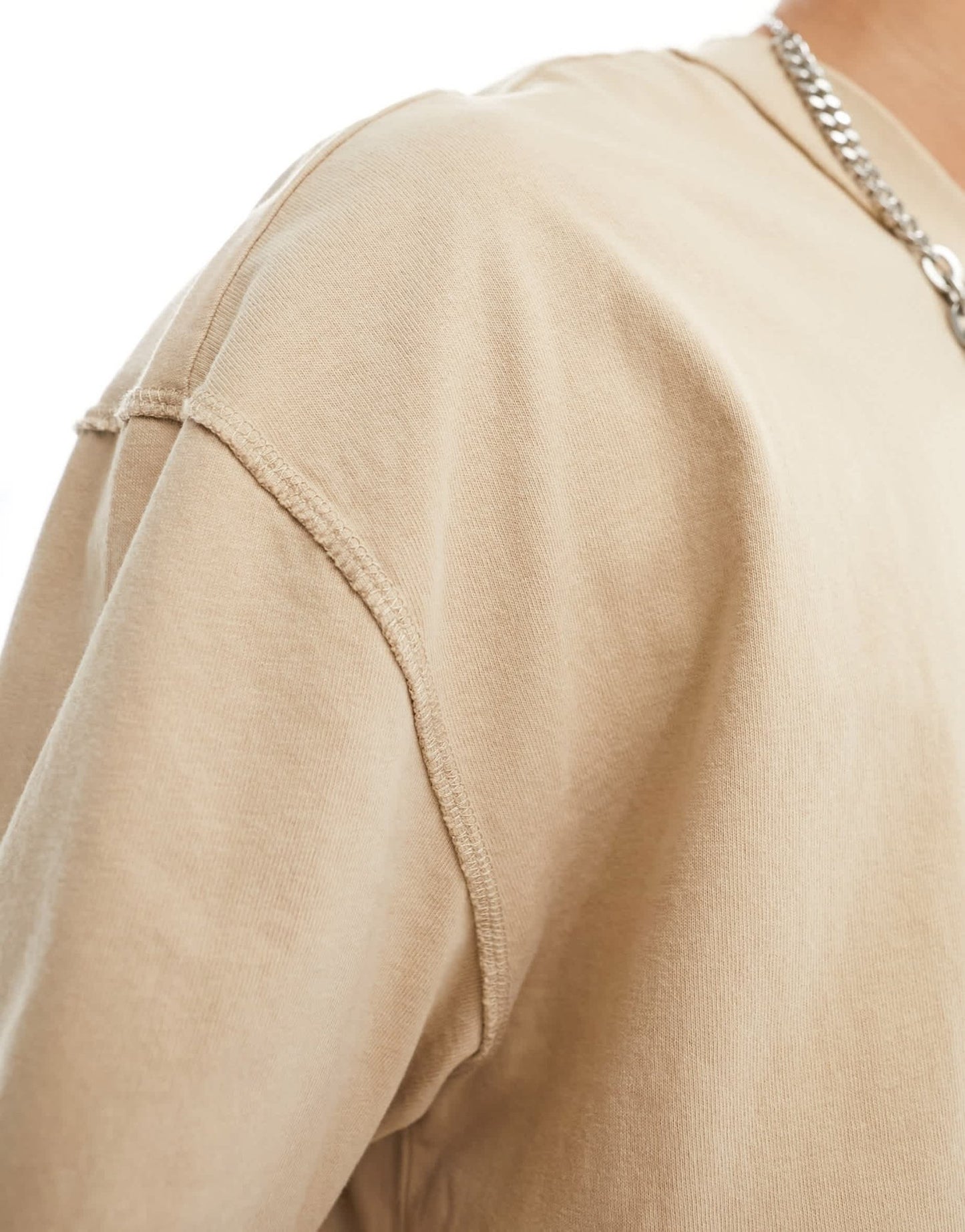 AllSaints Isac oversized t-shirt in toffee taupe - ASOS Sample Sale EU Store