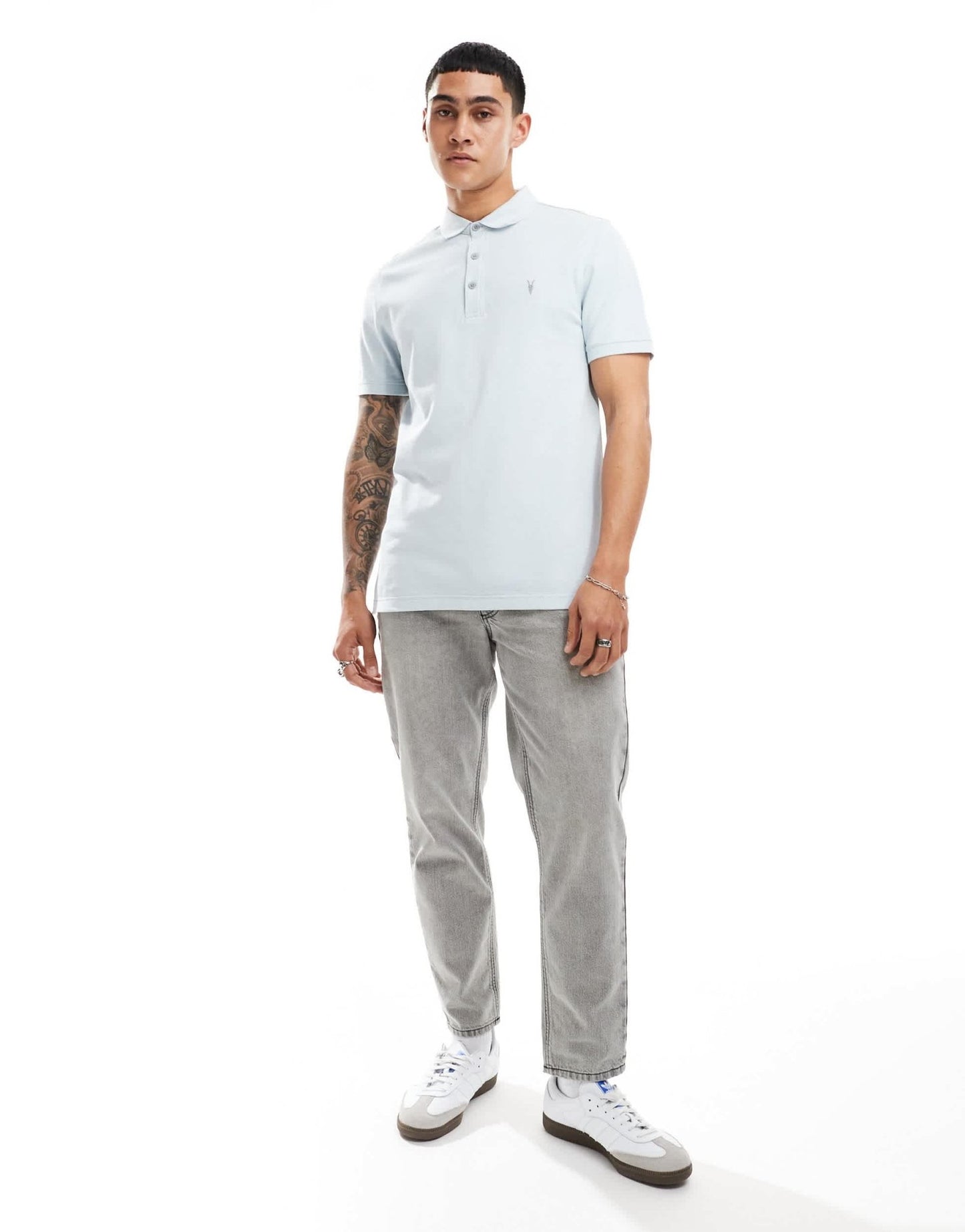 AllSaints Reform 2 - pack short sleeve polo top in multi - ASOS Sample Sale EU Store