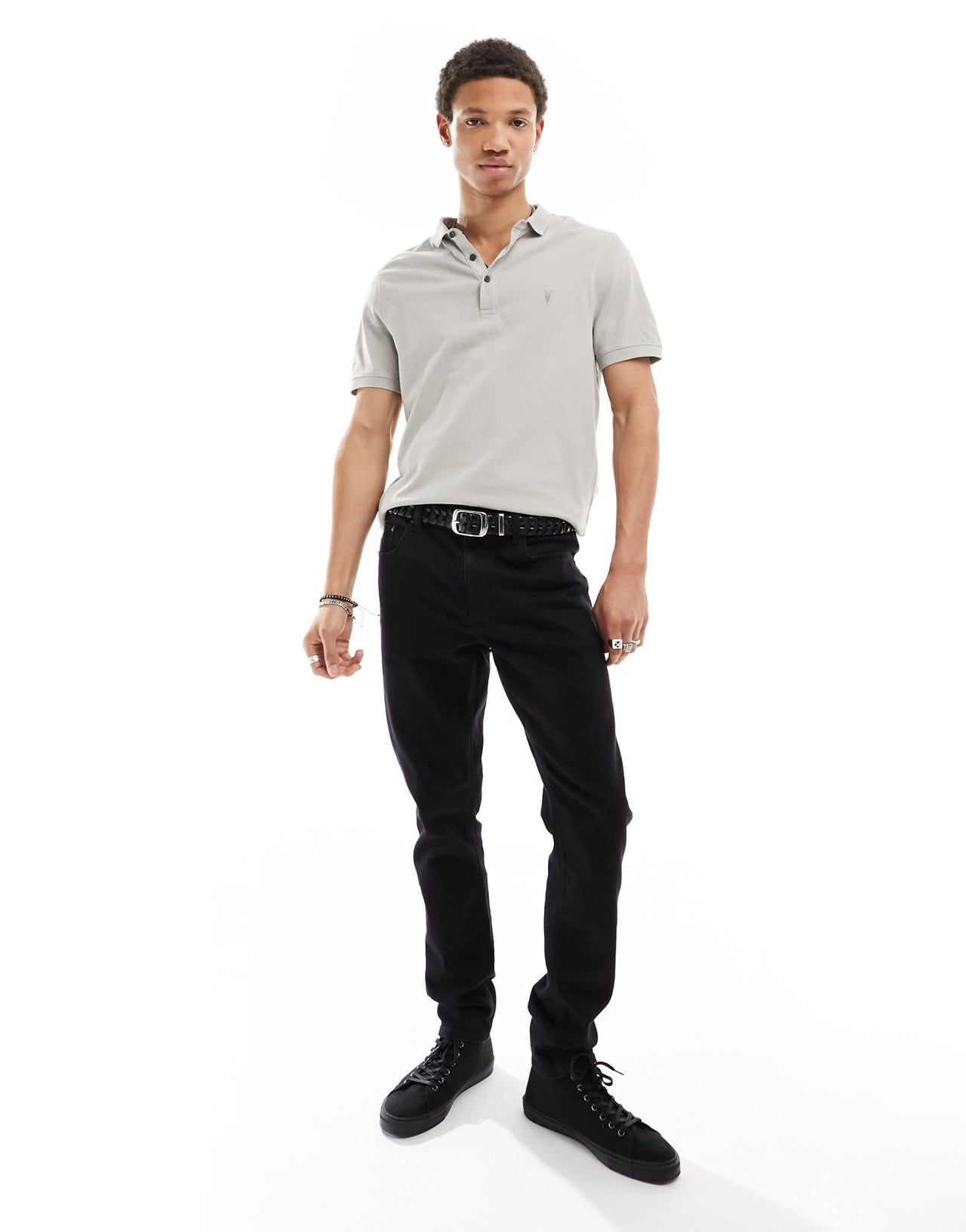 AllSaints Reform polo shirt 2 - pack in multi - ASOS Sample Sale EU Store