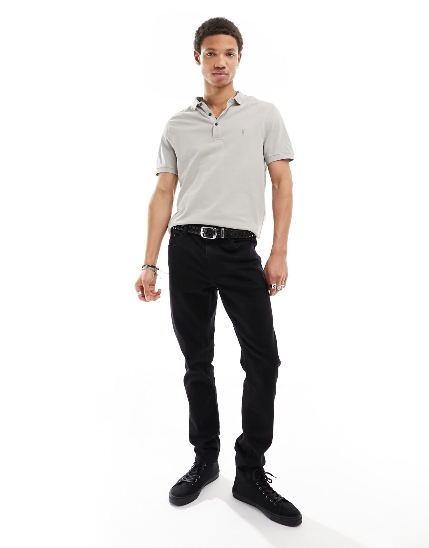 AllSaints Reform polo shirt 2 - pack in multi - ASOS Sample Sale EU Store