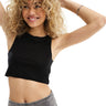 Top corto AllSaints Rina en negro