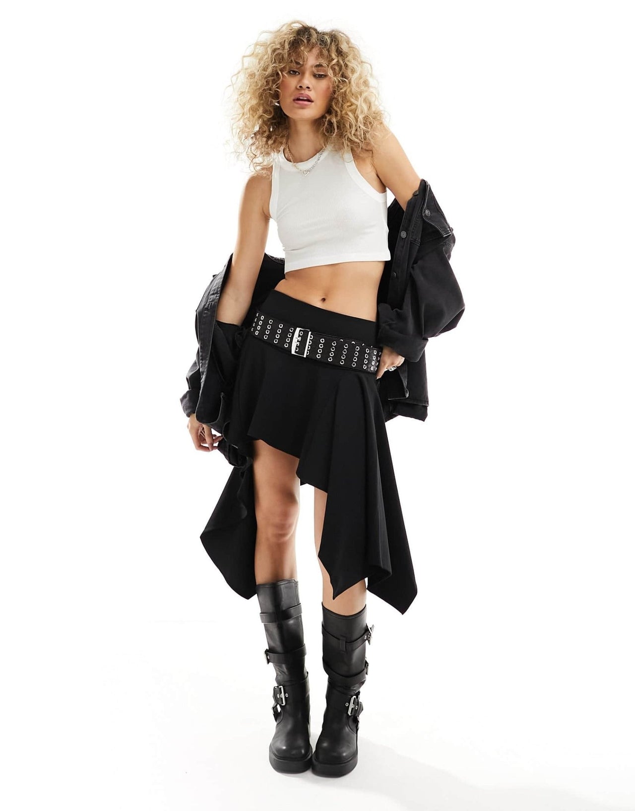AllSaints Rina cropped tank in white - ASOS Sample Sale EU Store