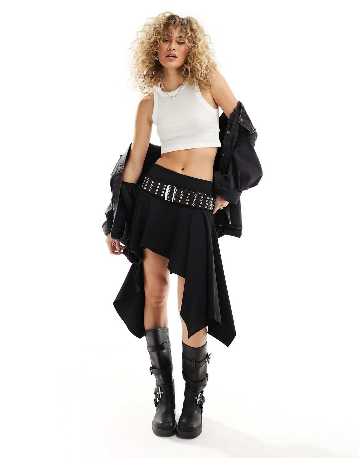 AllSaints Rina cropped tank in white - ASOS Sample Sale EU Store