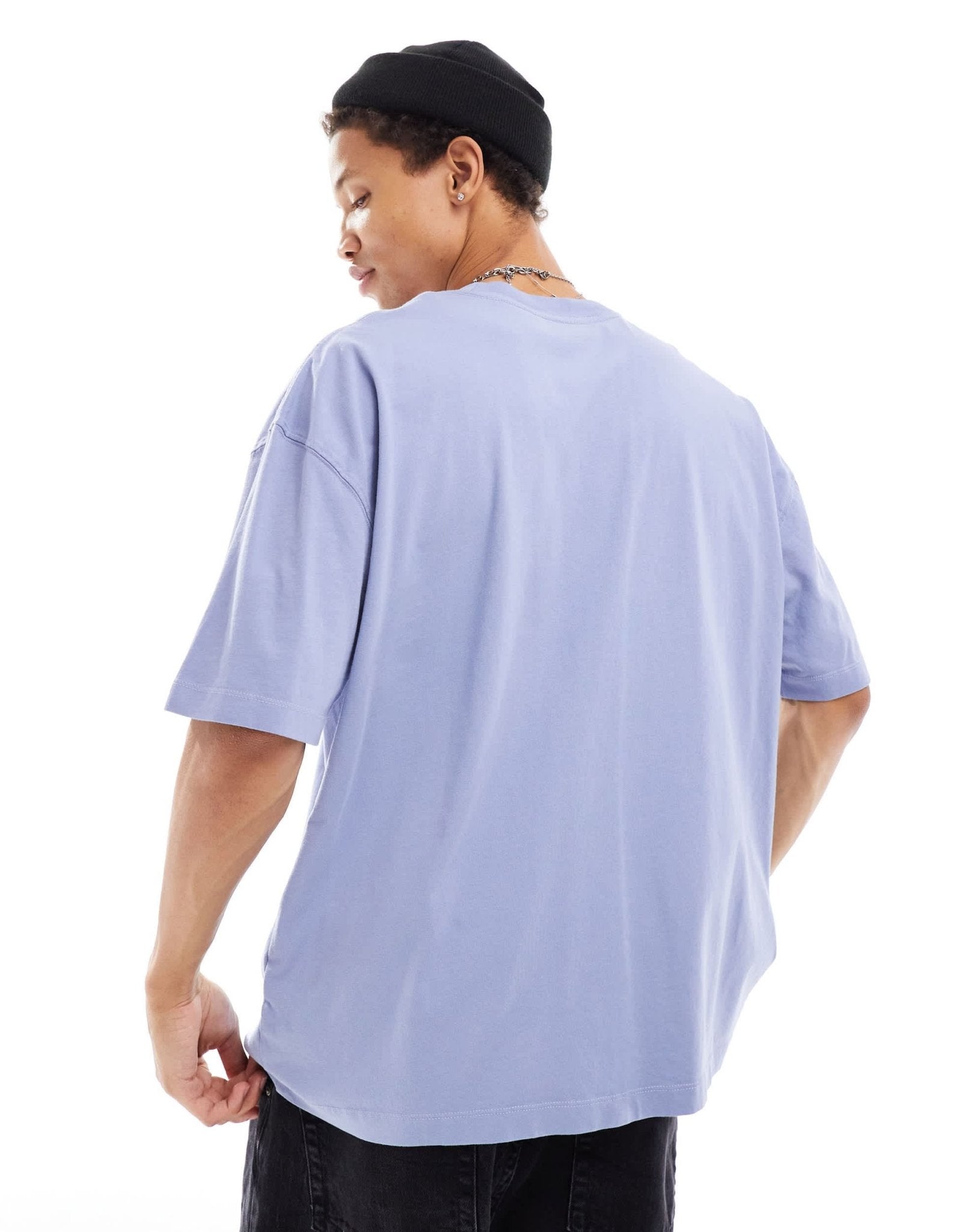 AllSaints Subverse central logo t-shirt in light blue - ASOS Sample Sale EU Store
