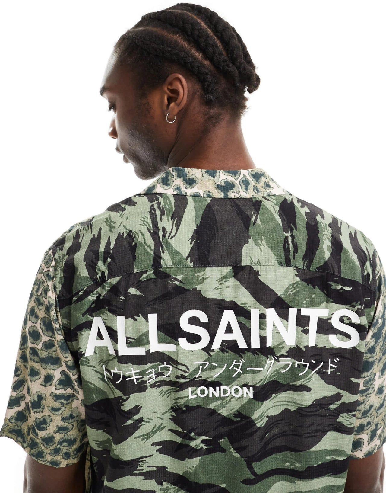 AllSaints Underground shirt in camo print - ASOS Sample Sale EU Store