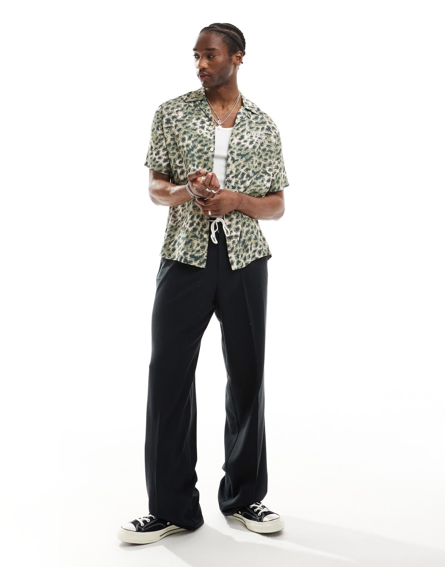 AllSaints Underground shirt in camo print - ASOS Sample Sale EU Store