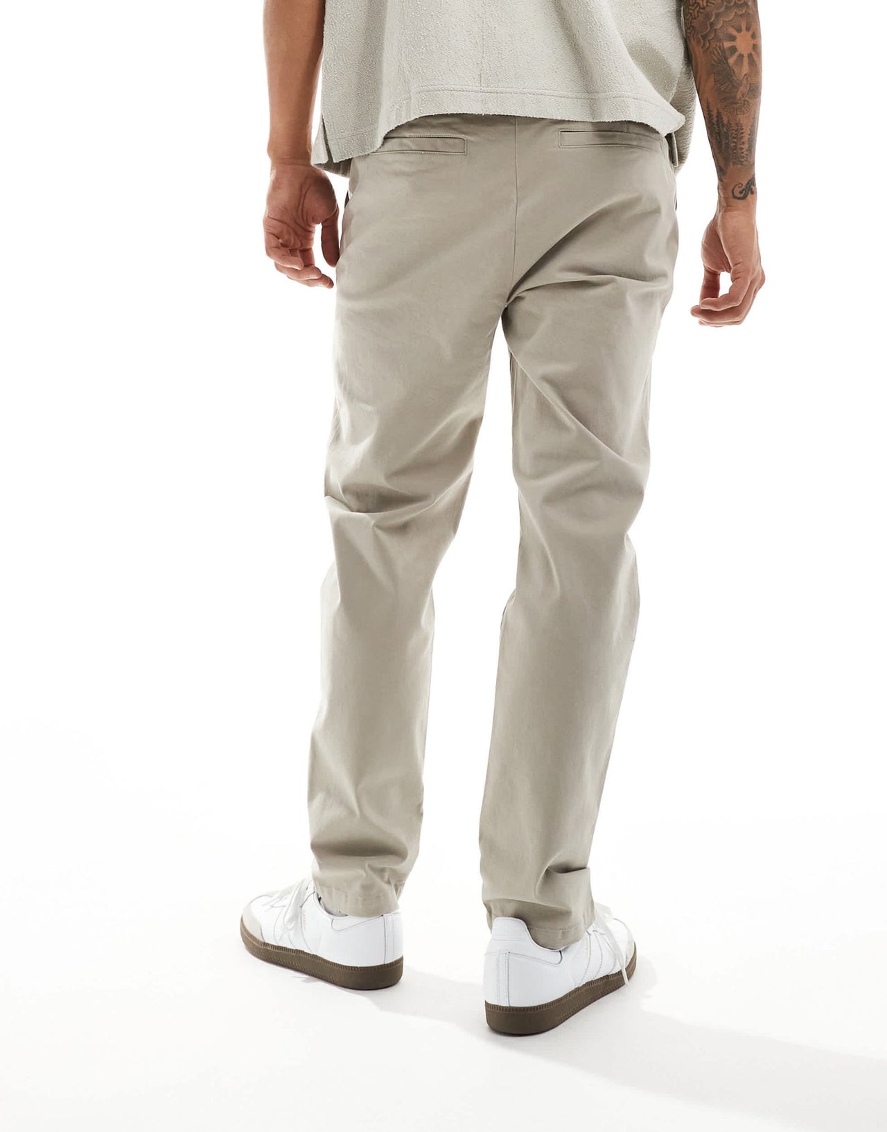 AllSaints Walde chino trousers in grey - ASOS Sample Sale EU Store