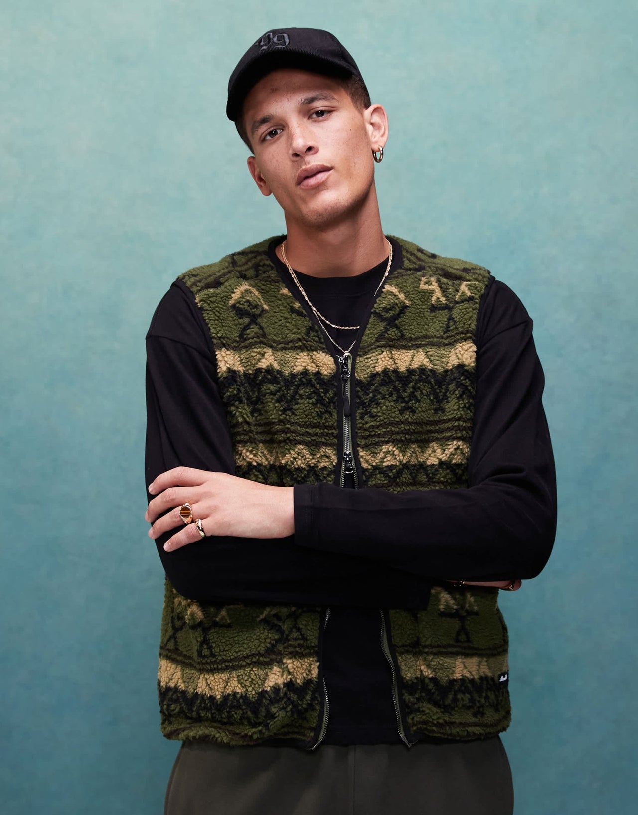 Alma de Ace borg gilet in green - ASOS Sample Sale EU Store