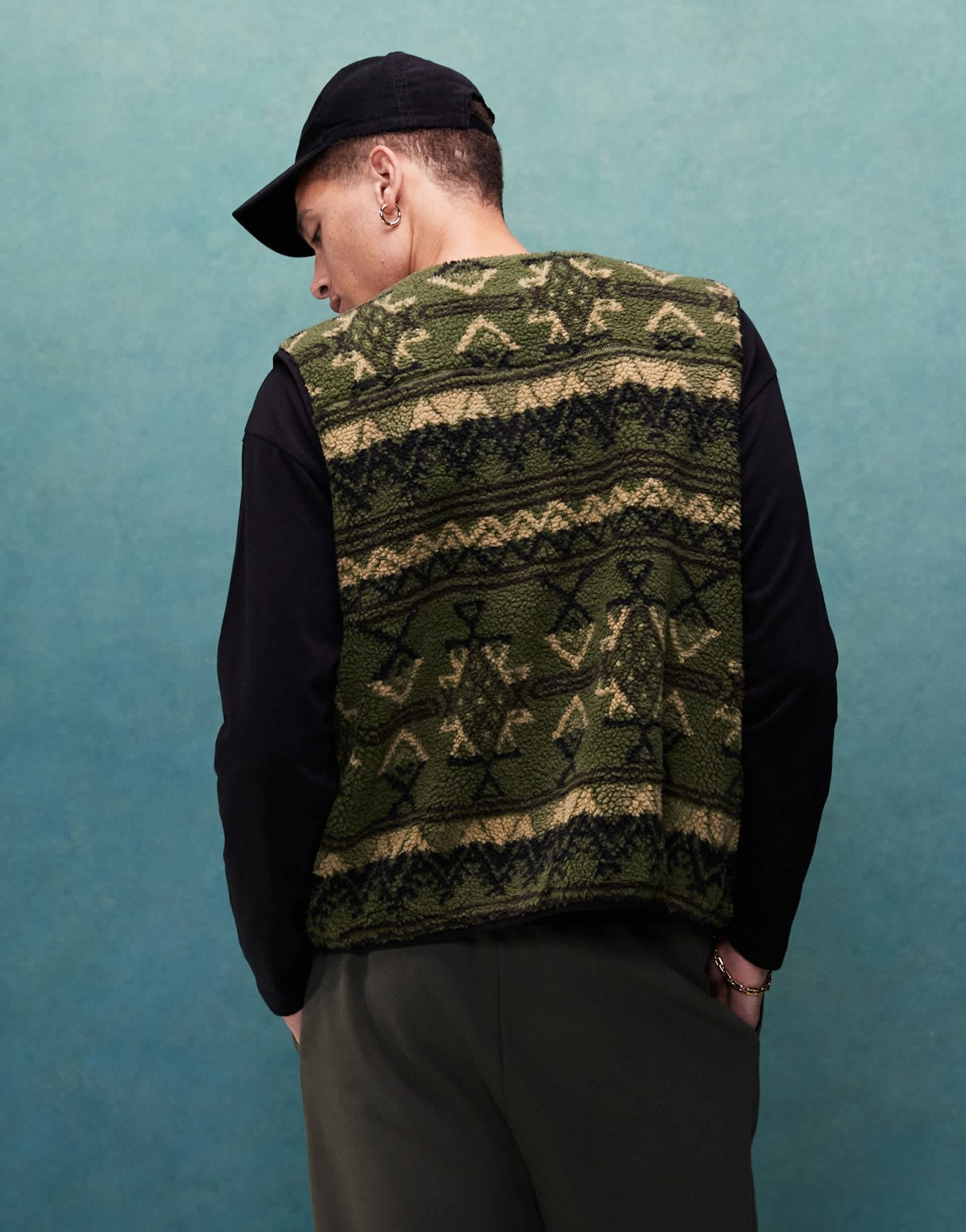 Alma de Ace borg gilet in green - ASOS Sample Sale EU Store