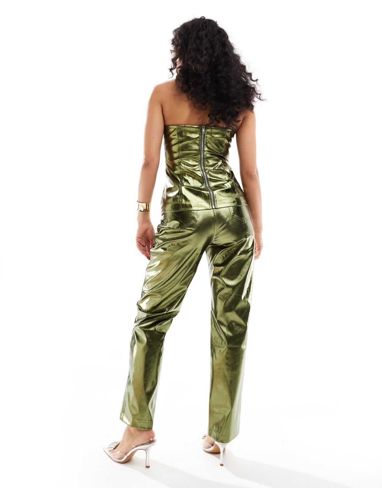 Amy Lynn Lupe trousers in khaki chrome co - ord - ASOS Sample Sale EU Store