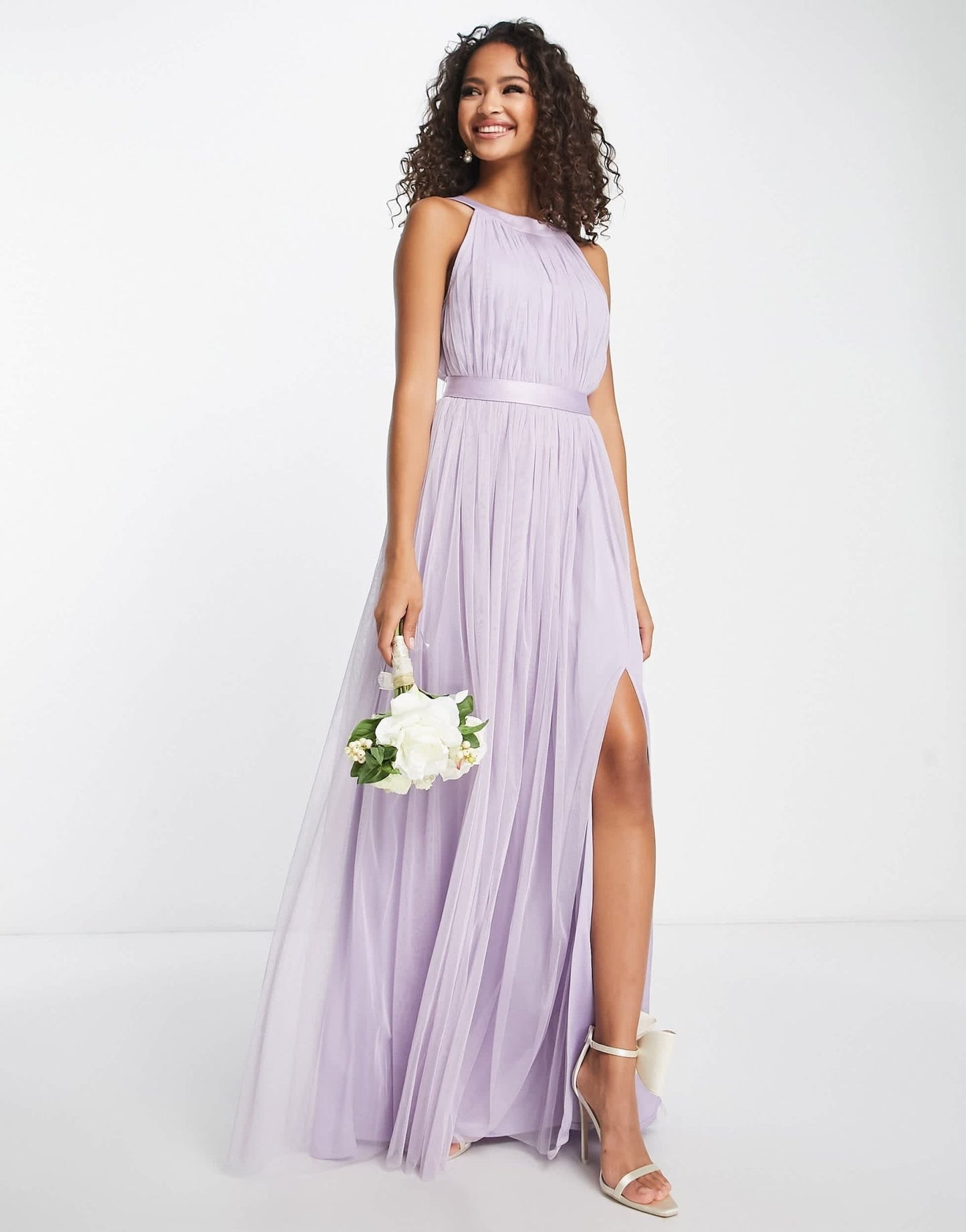 Anaya Bridesmaid halter neck maxi dress in lilac - ASOS Sample Sale EU Store