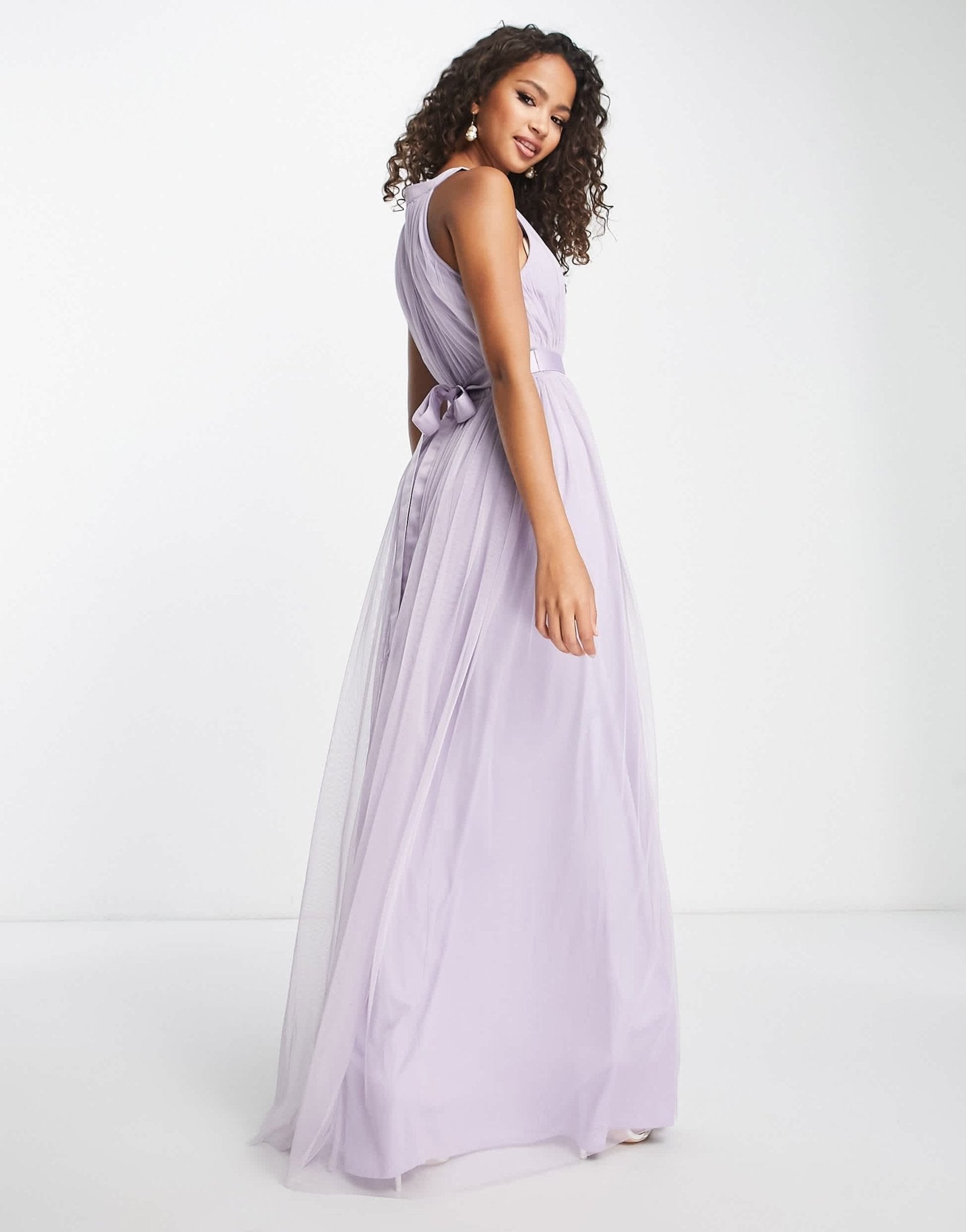 Anaya Bridesmaid halter neck maxi dress in lilac - ASOS Sample Sale EU Store
