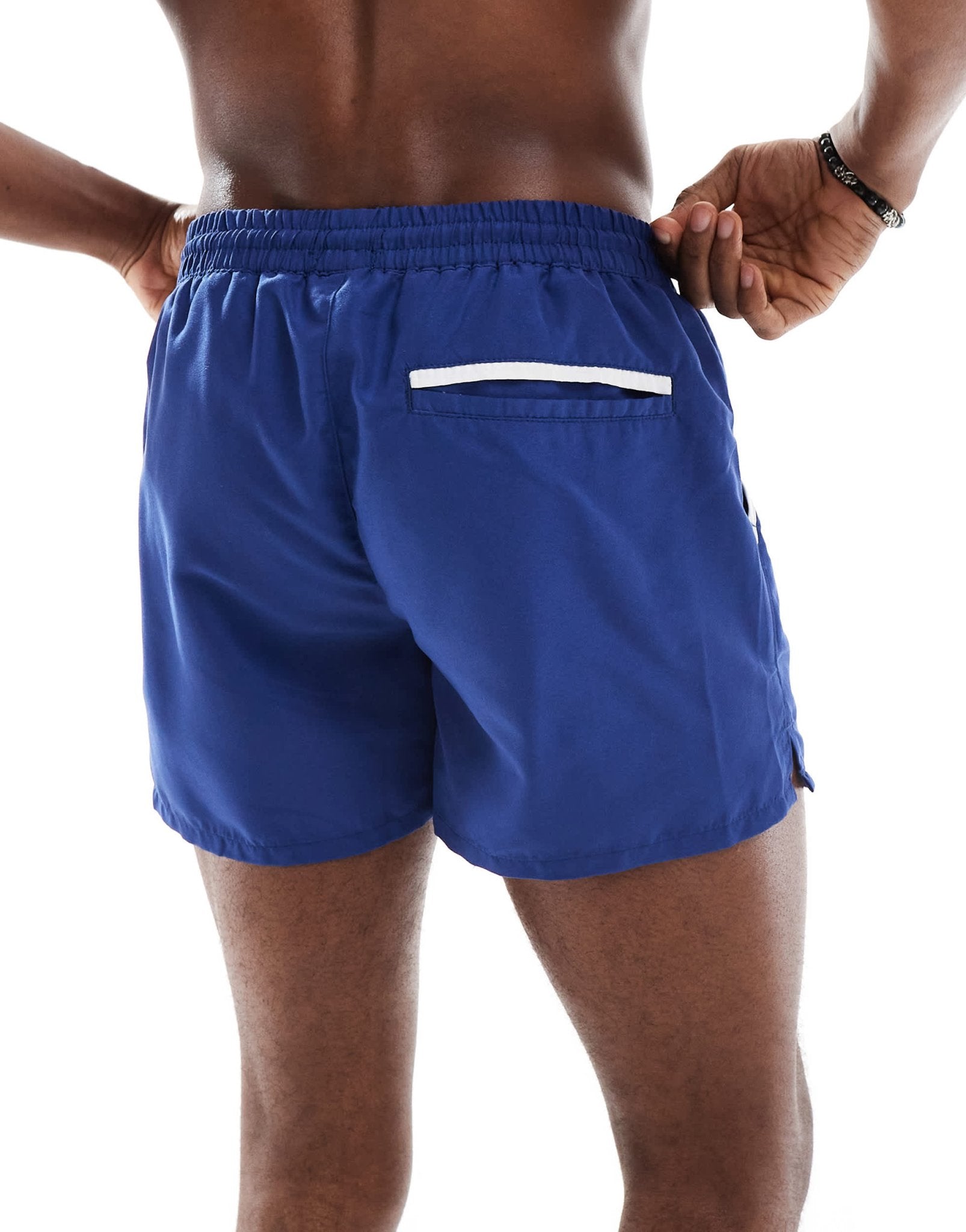 Aray contrast piping swim short in navy - ASOS Sample Sale EU Store