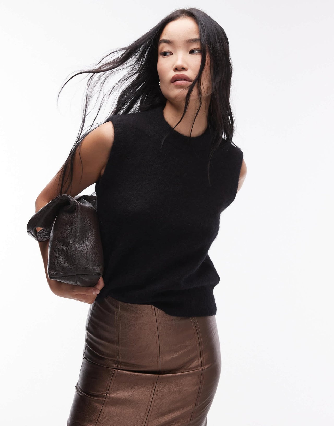 ARKET alpaca blend knitted tank vest in black - ASOS Sample Sale EU Store