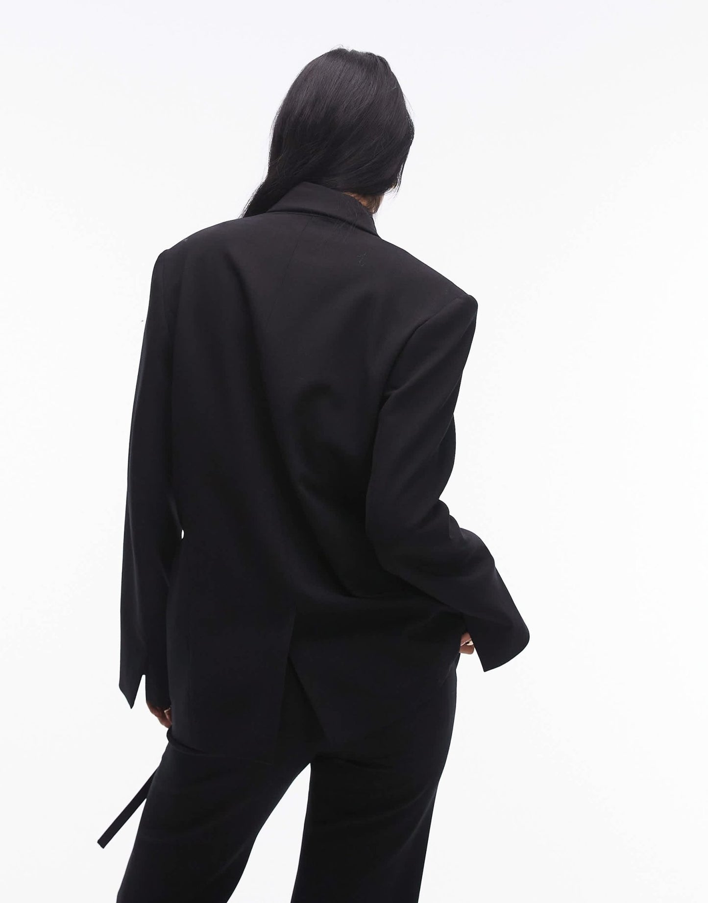 ARKET co - ord tuxedo blazer with tie detail in black - ASOS Sample Sale EU Store