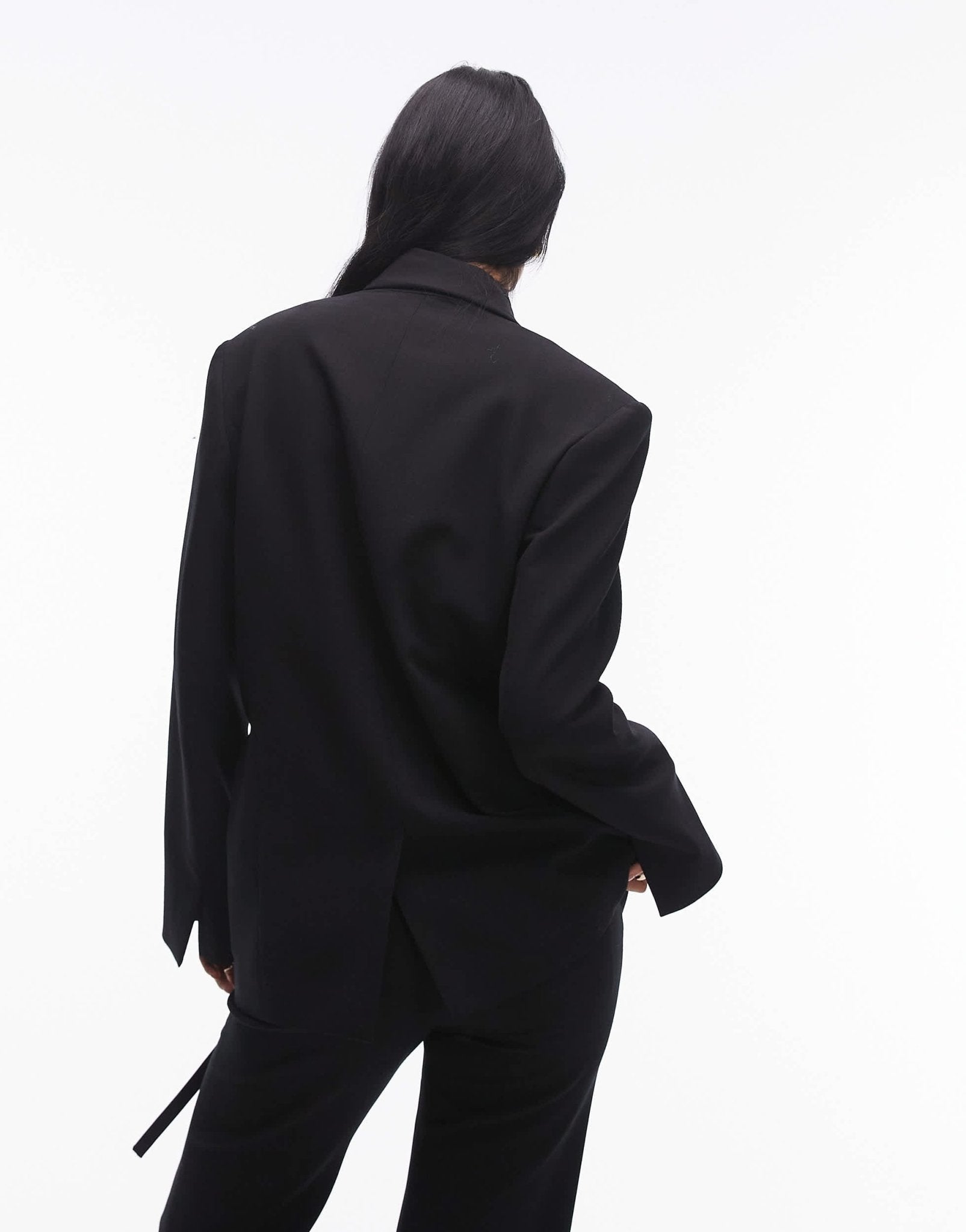 ARKET co - ord tuxedo blazer with tie detail in black - ASOS Sample Sale EU Store