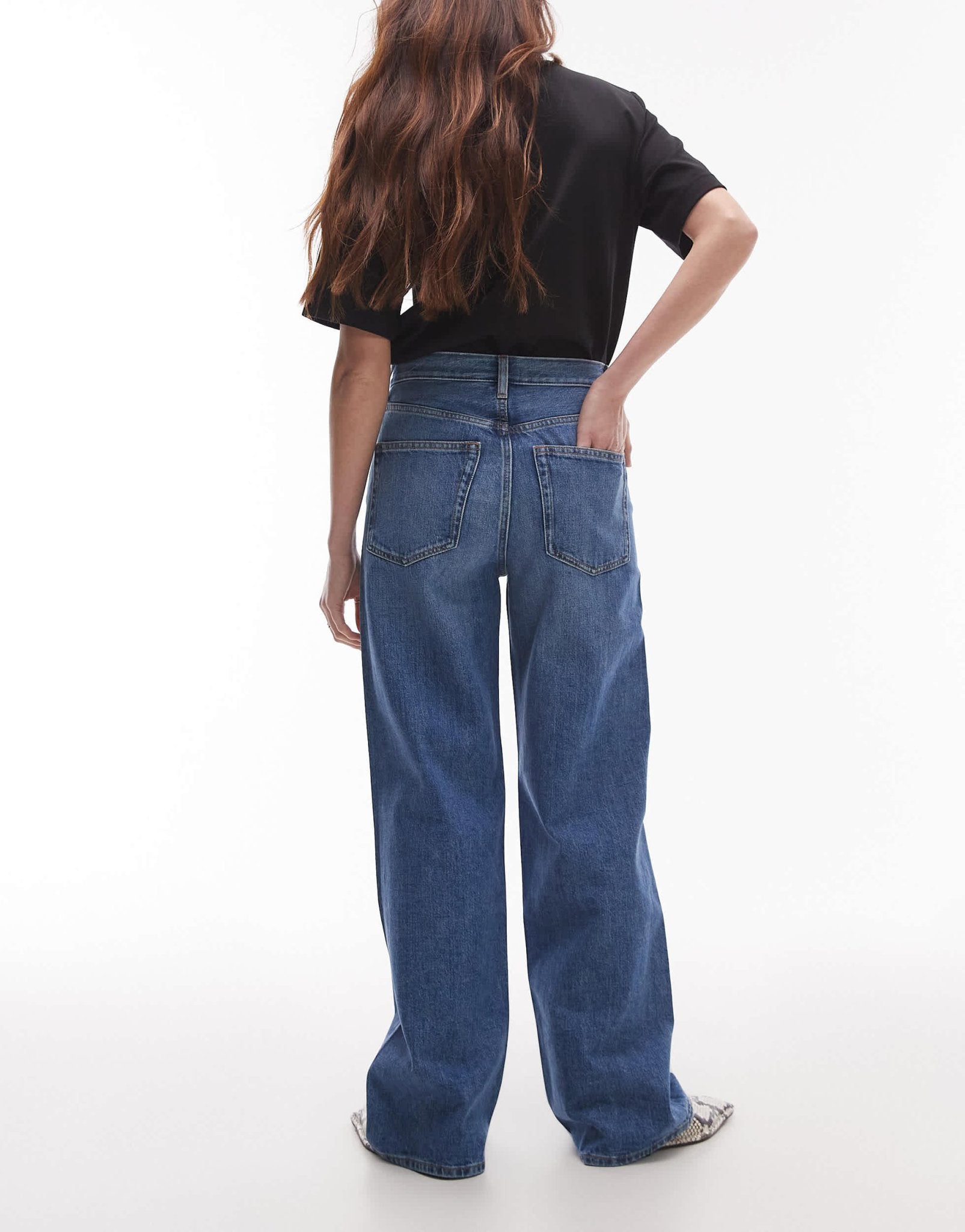 ARKET Coral high waist relaxed leg jeans in light wash blue - ASOS Sample Sale EU Store