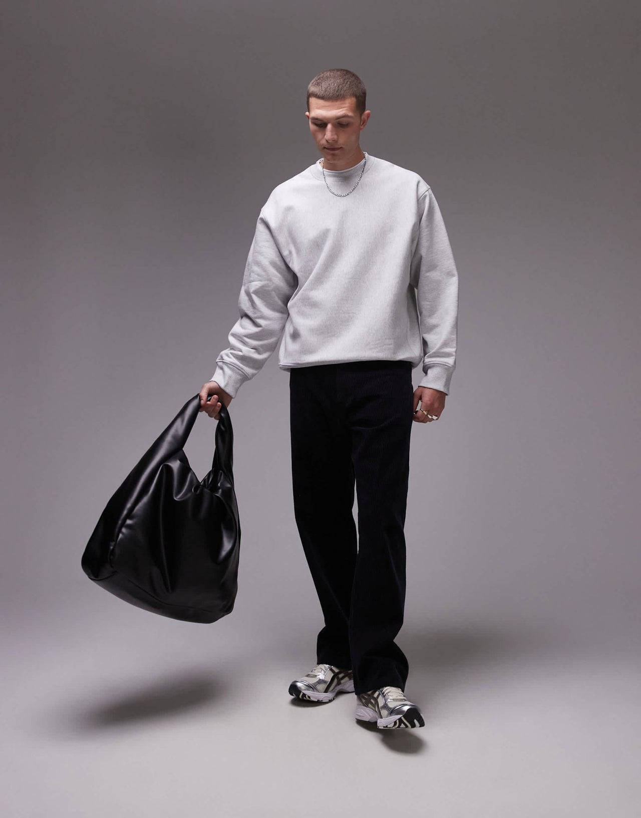 ARKET cord straight leg trousers with five pocket detail in navy - ASOS Sample Sale EU Store
