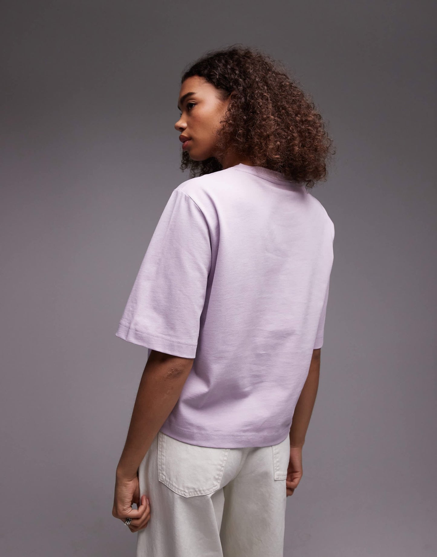ARKET heavyweight boxy t-shirt in lilac - ASOS Sample Sale EU Store