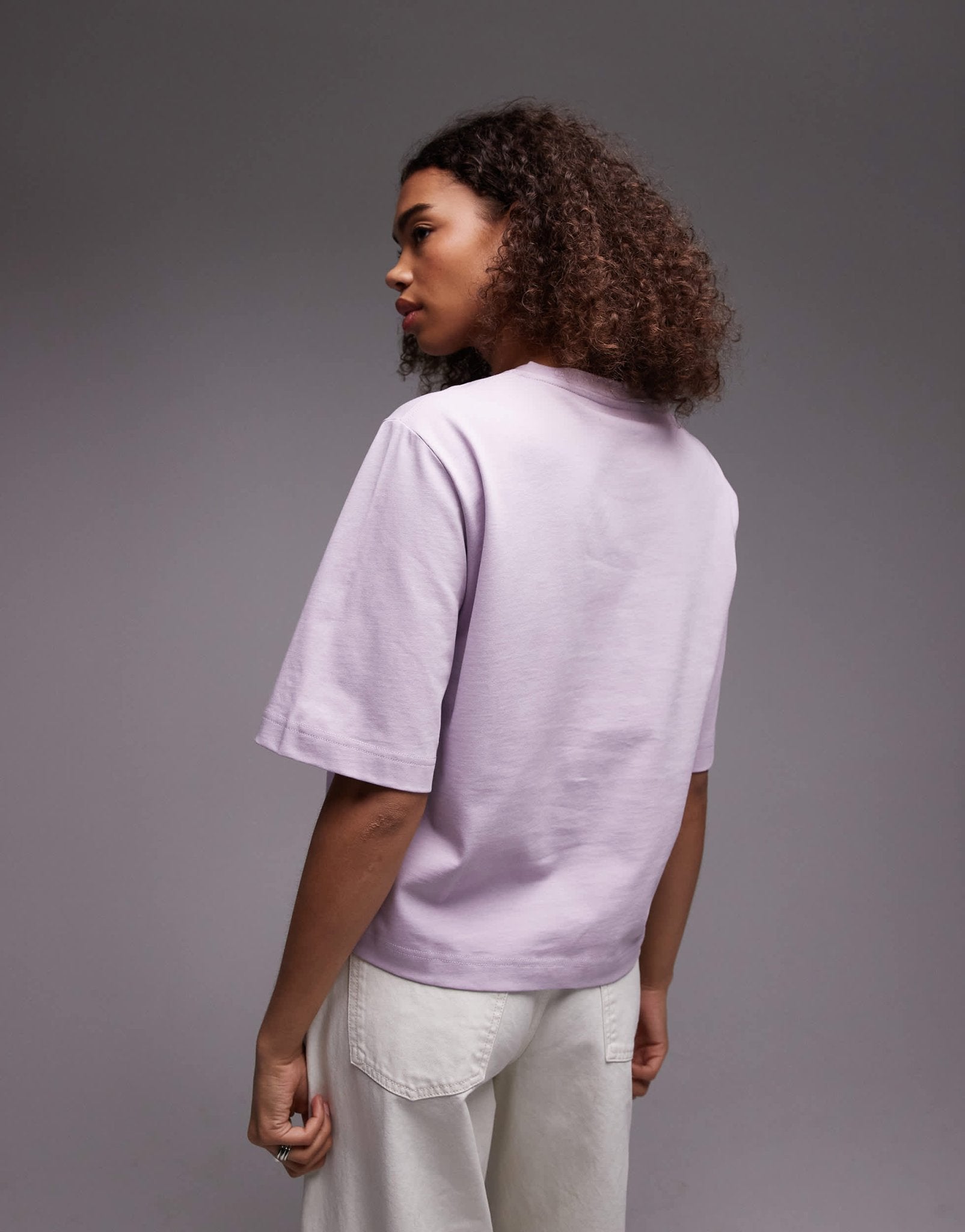 ARKET heavyweight boxy t-shirt in lilac - ASOS Sample Sale EU Store