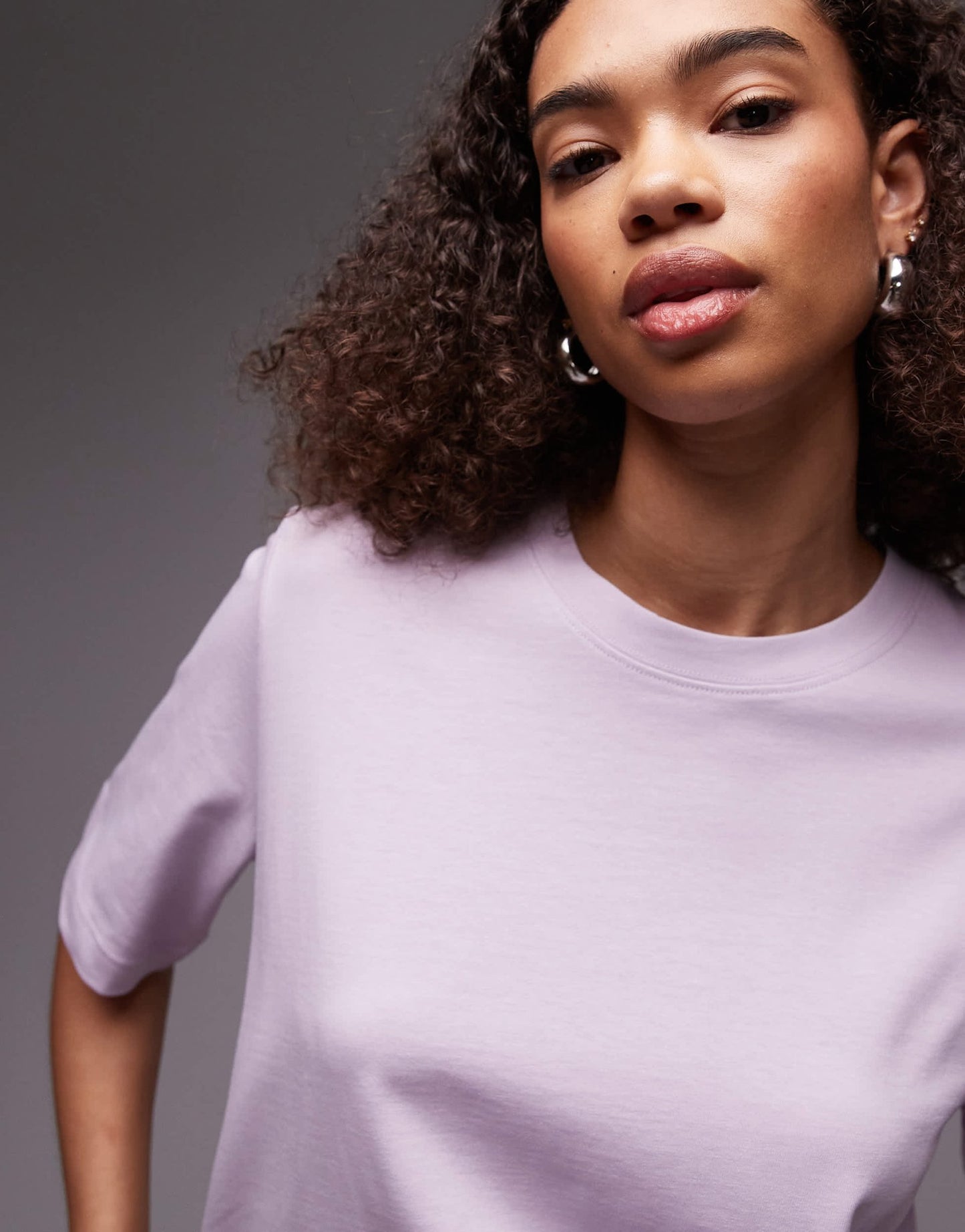 ARKET heavyweight boxy t-shirt in lilac - ASOS Sample Sale EU Store