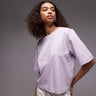T-shirt boxy pesante ARKET in lilla
