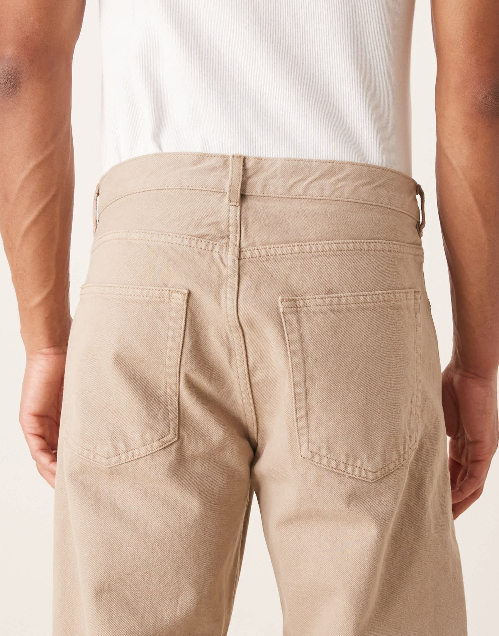 ARKET Ocean loose fit jeans in beige pigment wash - ASOS Sample Sale EU Store