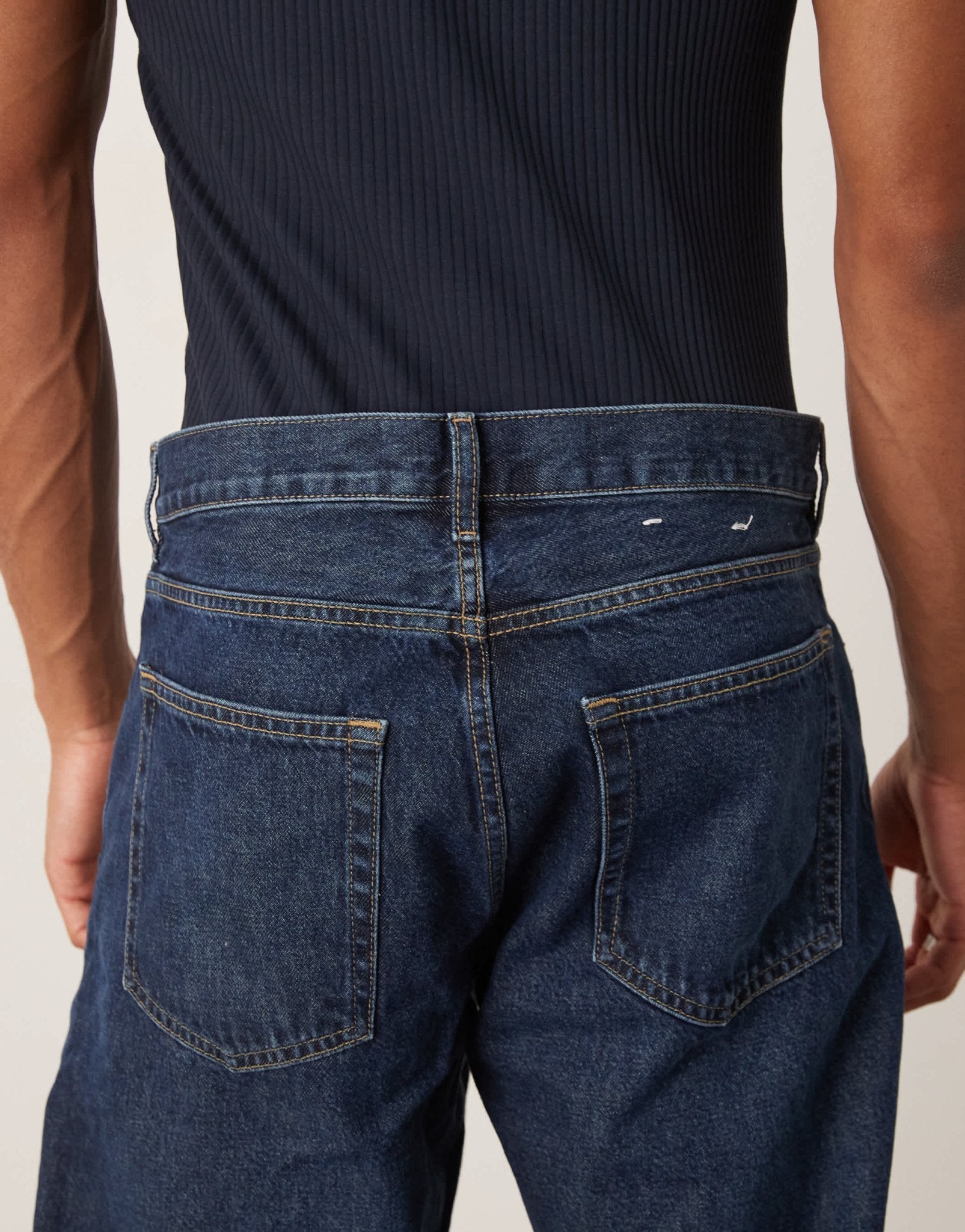 ARKET Ocean loose straight leg jeans in deep blue wash - ASOS Sample Sale EU Store