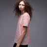 Camiseta de manga corta ARKET con rayas rosas y rojas