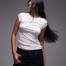 ARKET supersoft slim fit  short sleeve t-shirt  in white