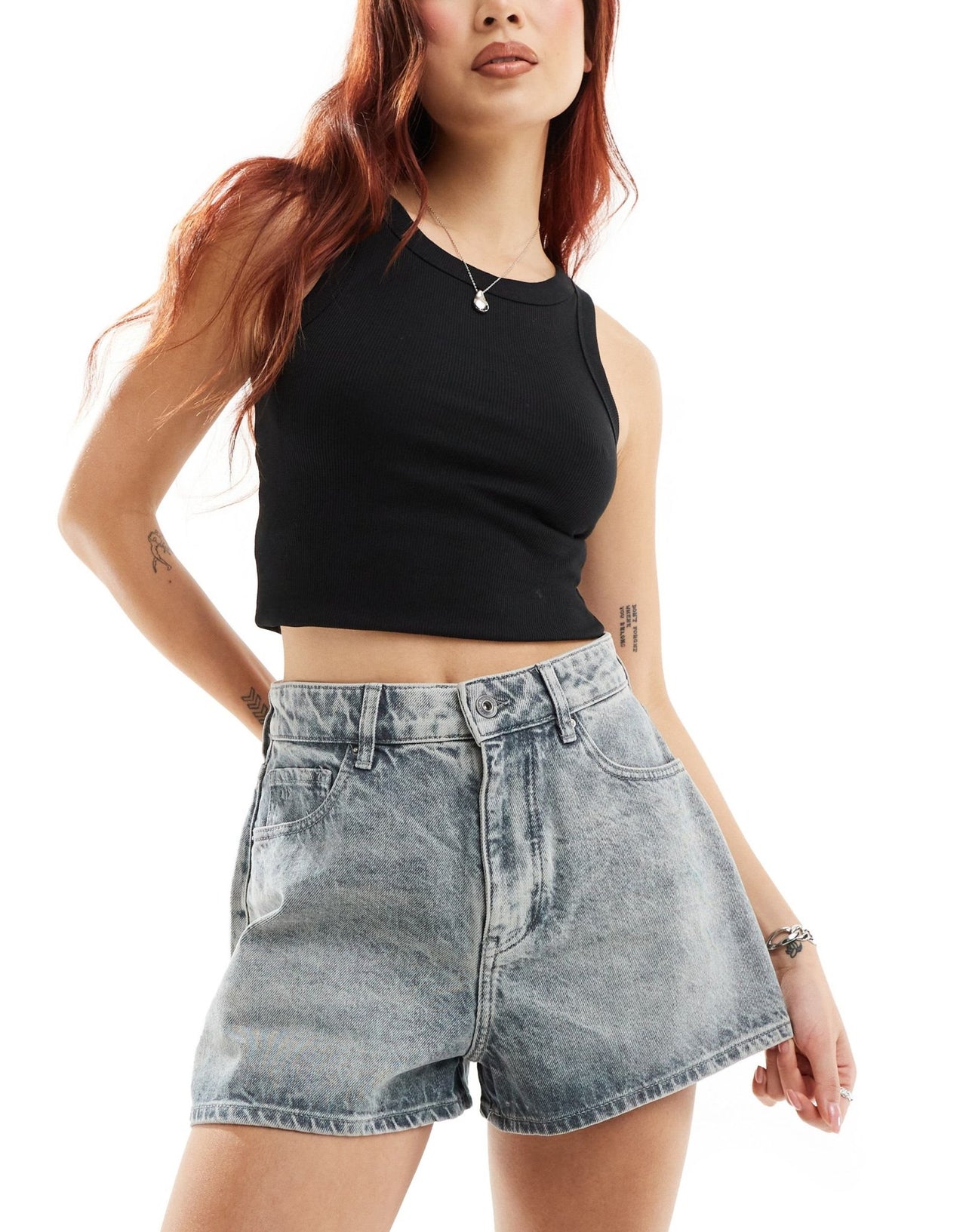 Armani Exchange baggy shorts 5 pockets in grey denim - ASOS Sample Sale EU Store