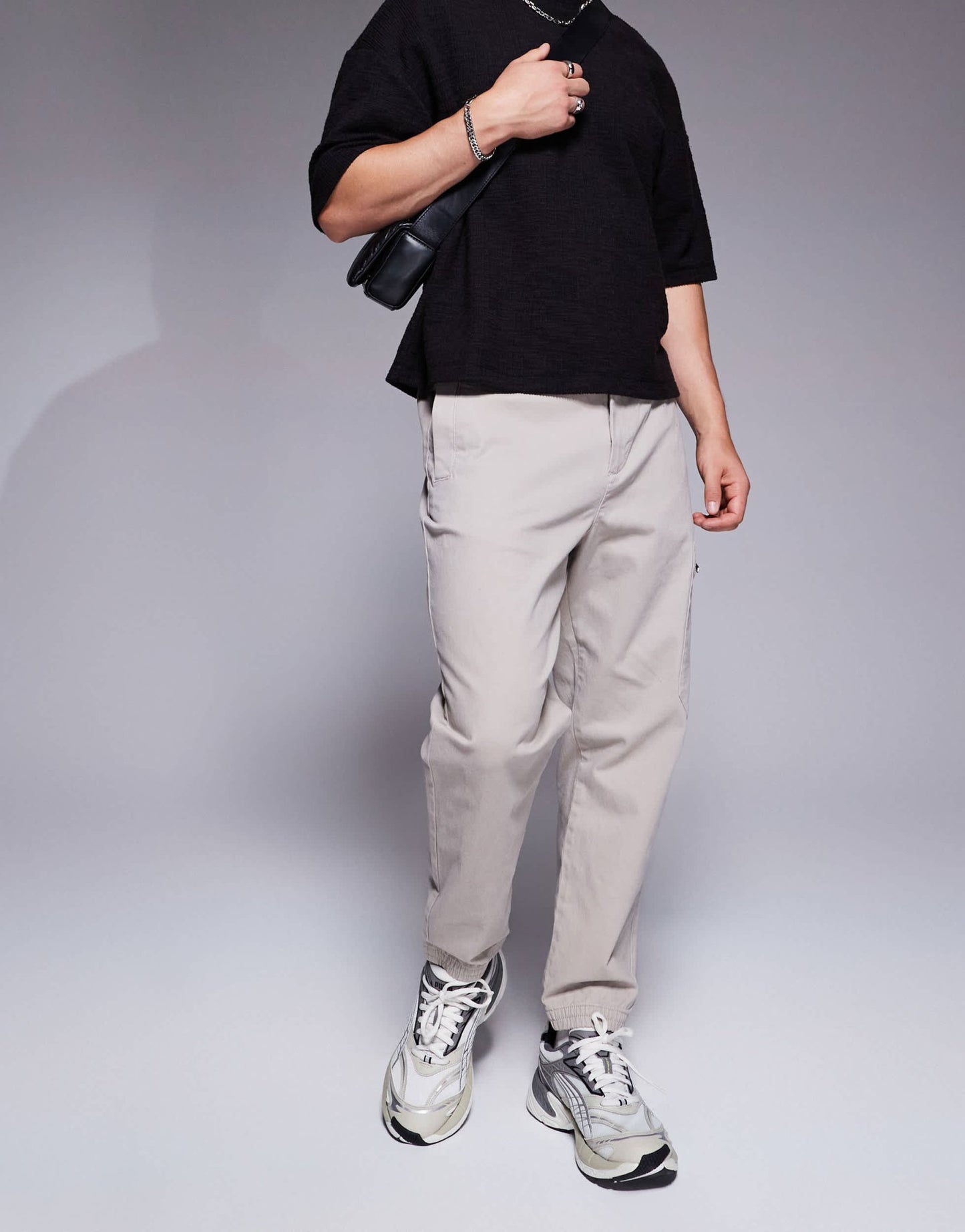 Armani Exchange cuffed cargo trouser in beige - ASOS Sample Sale EU Store