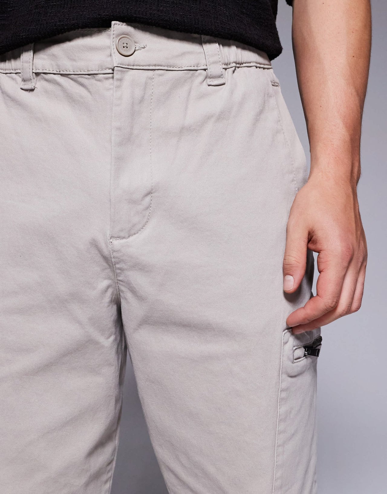 Armani Exchange cuffed cargo trouser in beige - ASOS Sample Sale EU Store