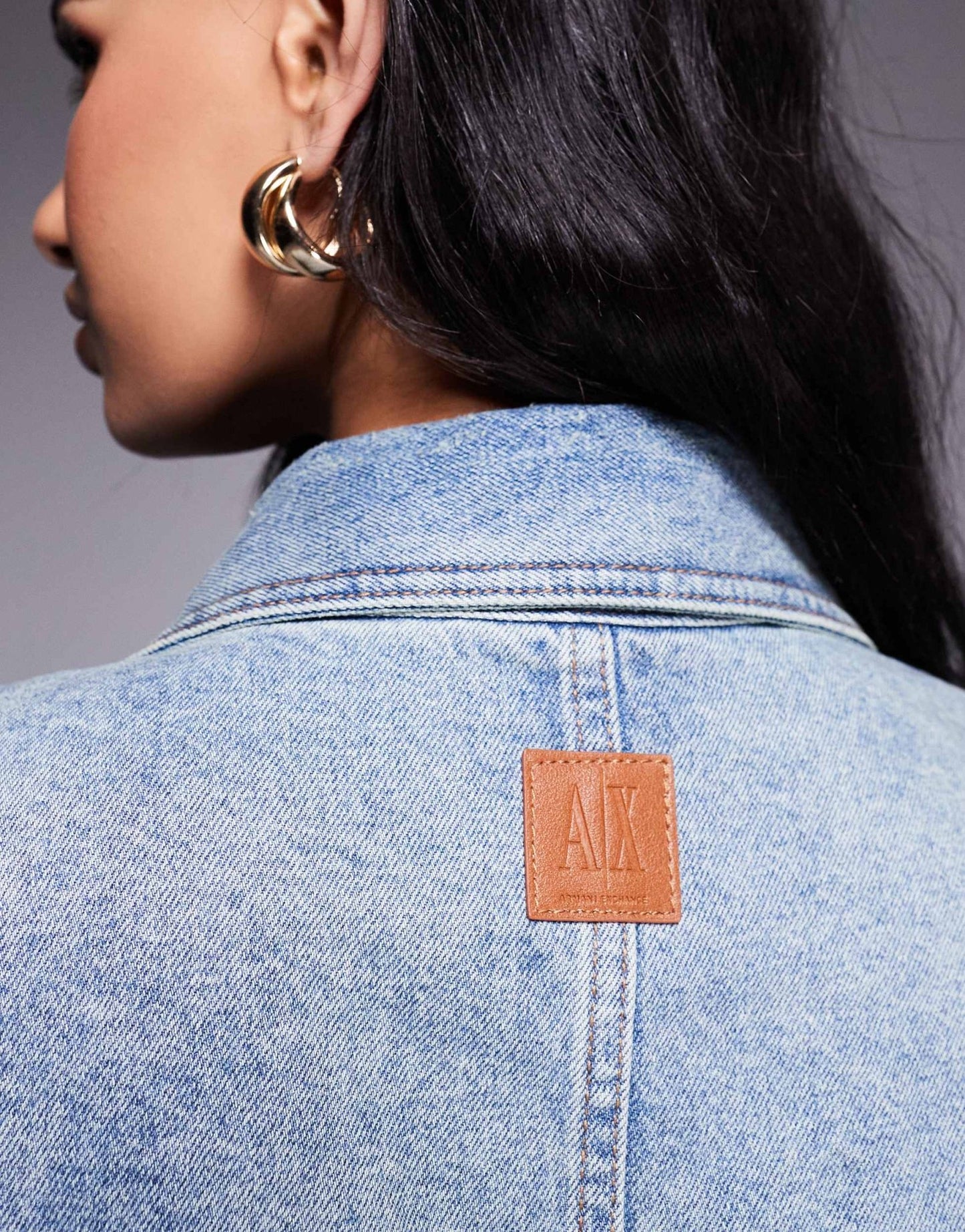 Armani Exchange denim jacket in light blue - ASOS Sample Sale EU Store