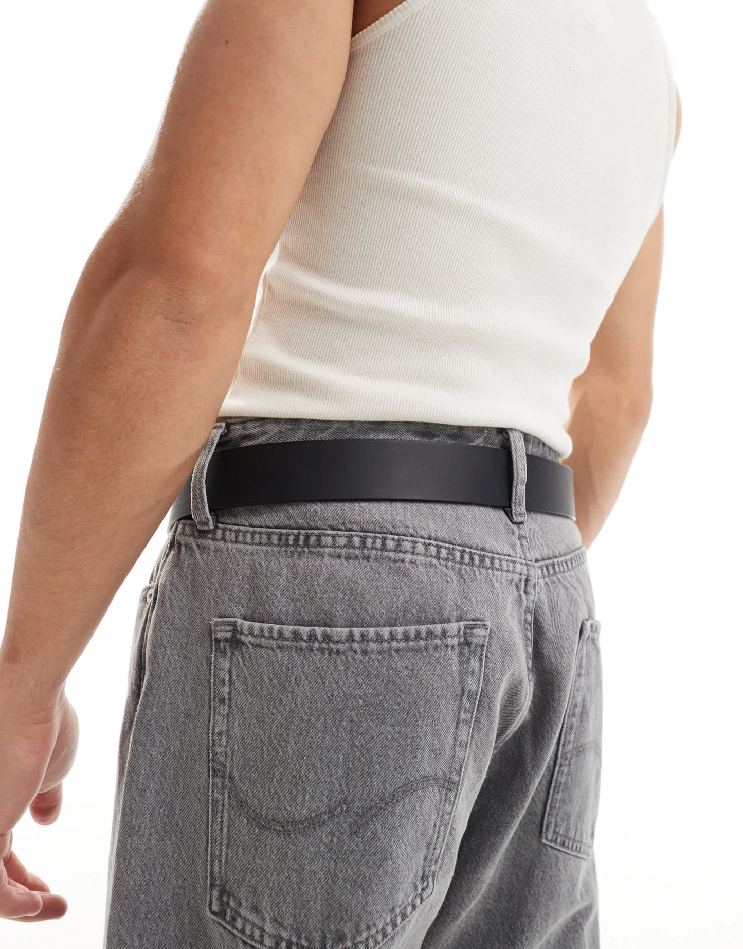 Armani Exchange logo leather belt in black - ASOS Sample Sale EU Store