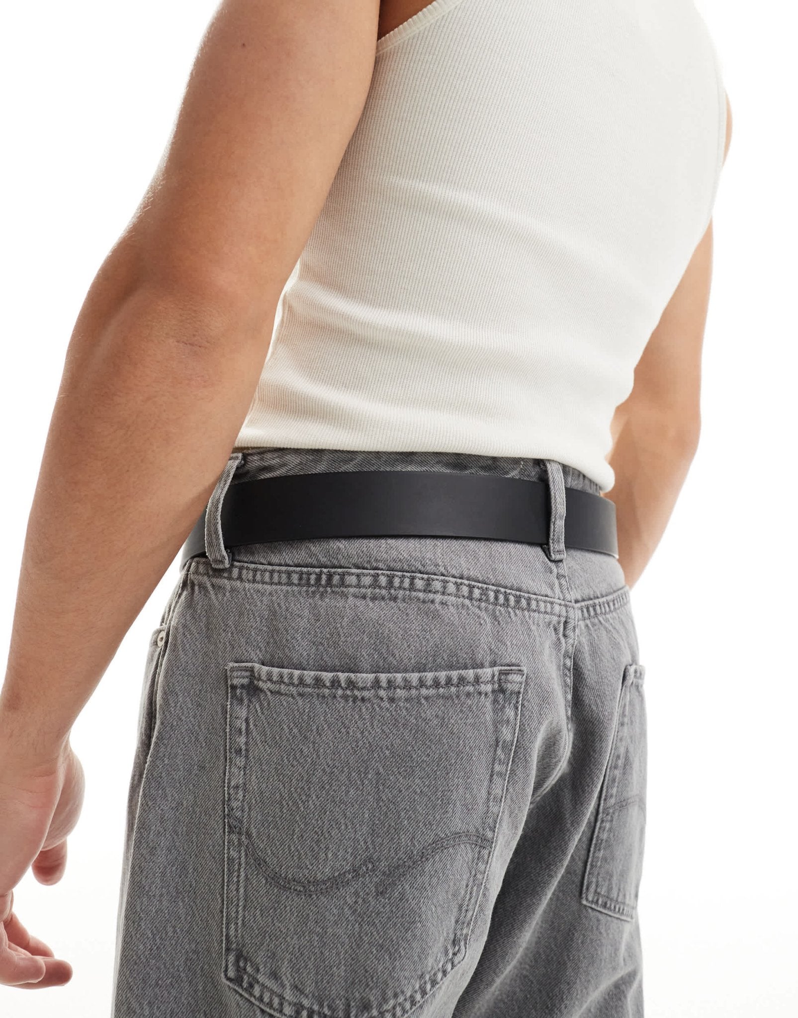 Armani Exchange logo leather belt in black - ASOS Sample Sale EU Store