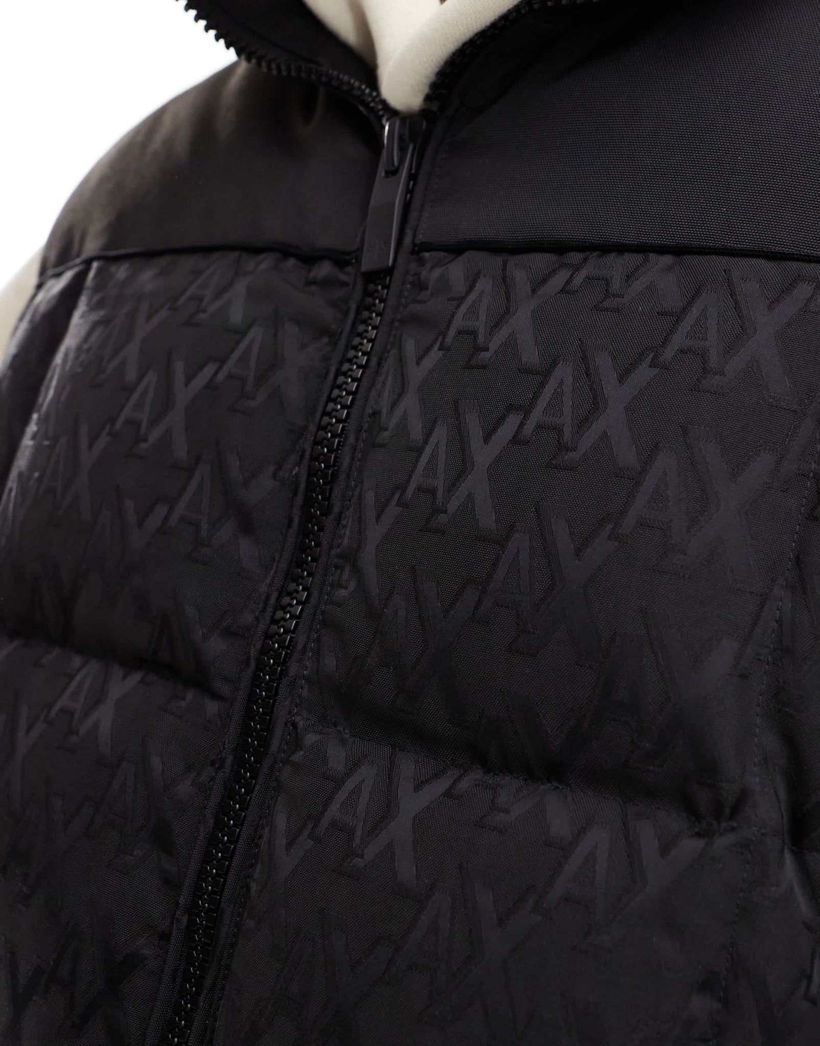 Armani Exchange logo puffer gilet in black - ASOS Sample Sale EU Store