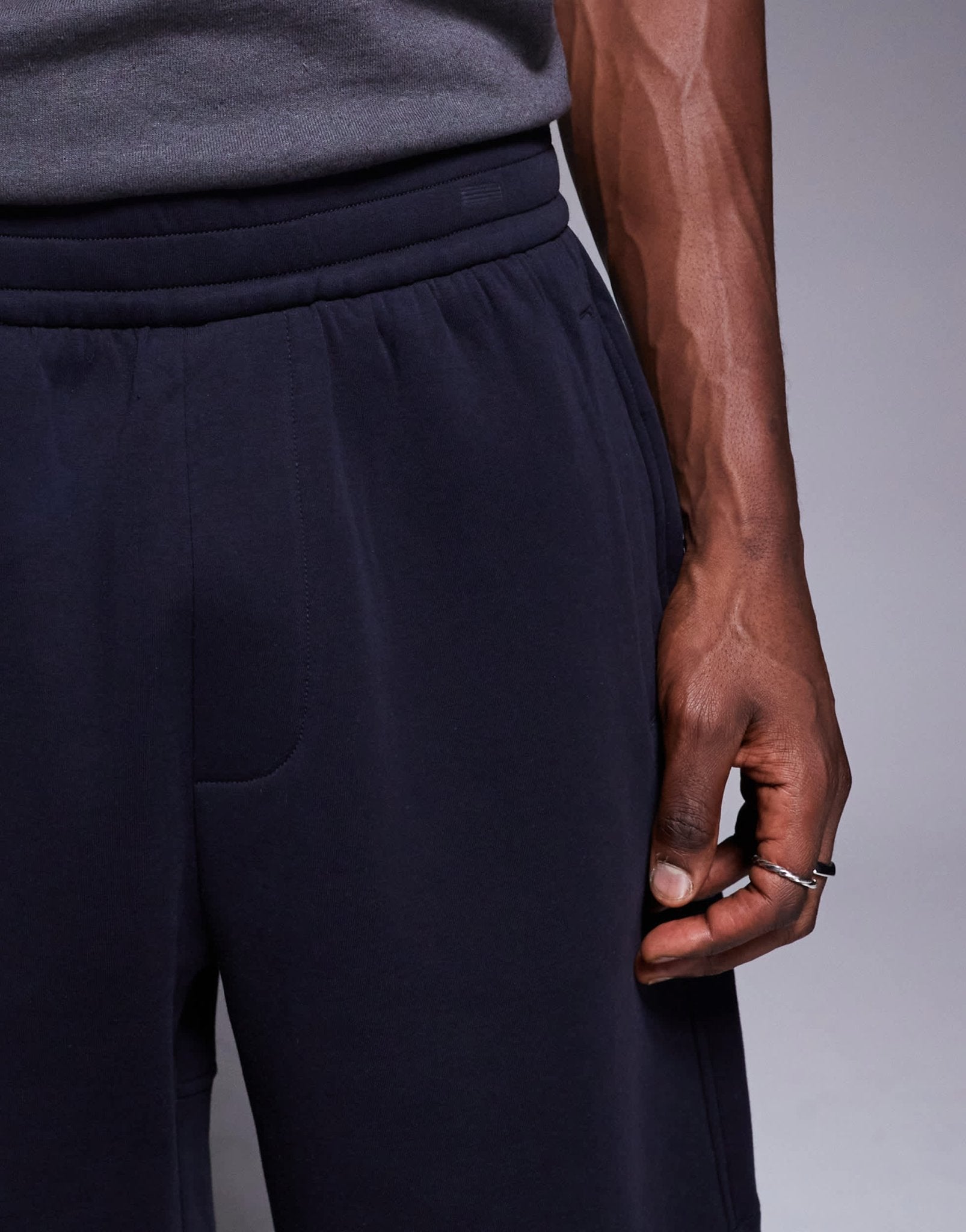 Armani Exchange logo sweat shorts in navy - ASOS Sample Sale EU Store