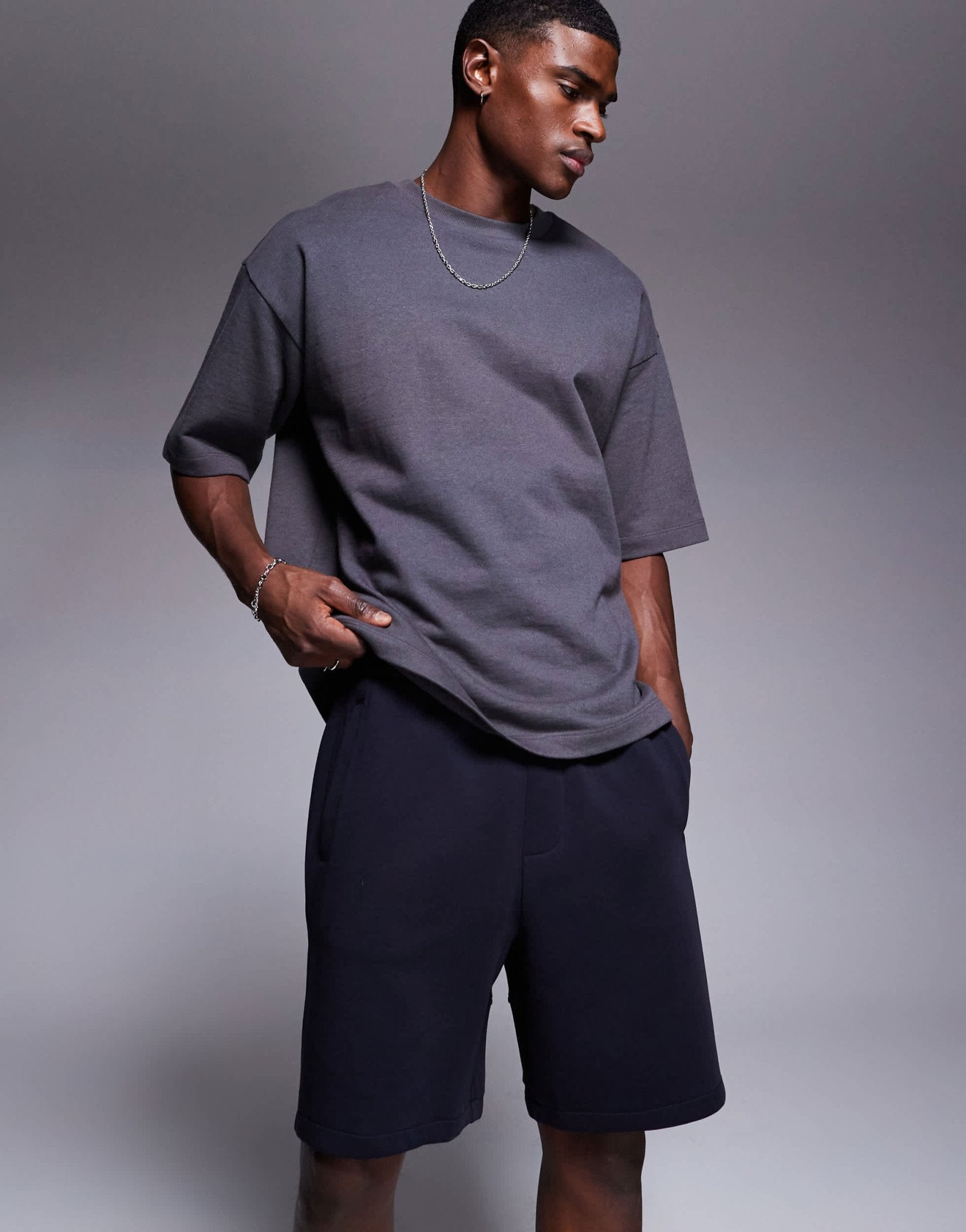 Armani Exchange logo sweat shorts in navy - ASOS Sample Sale EU Store