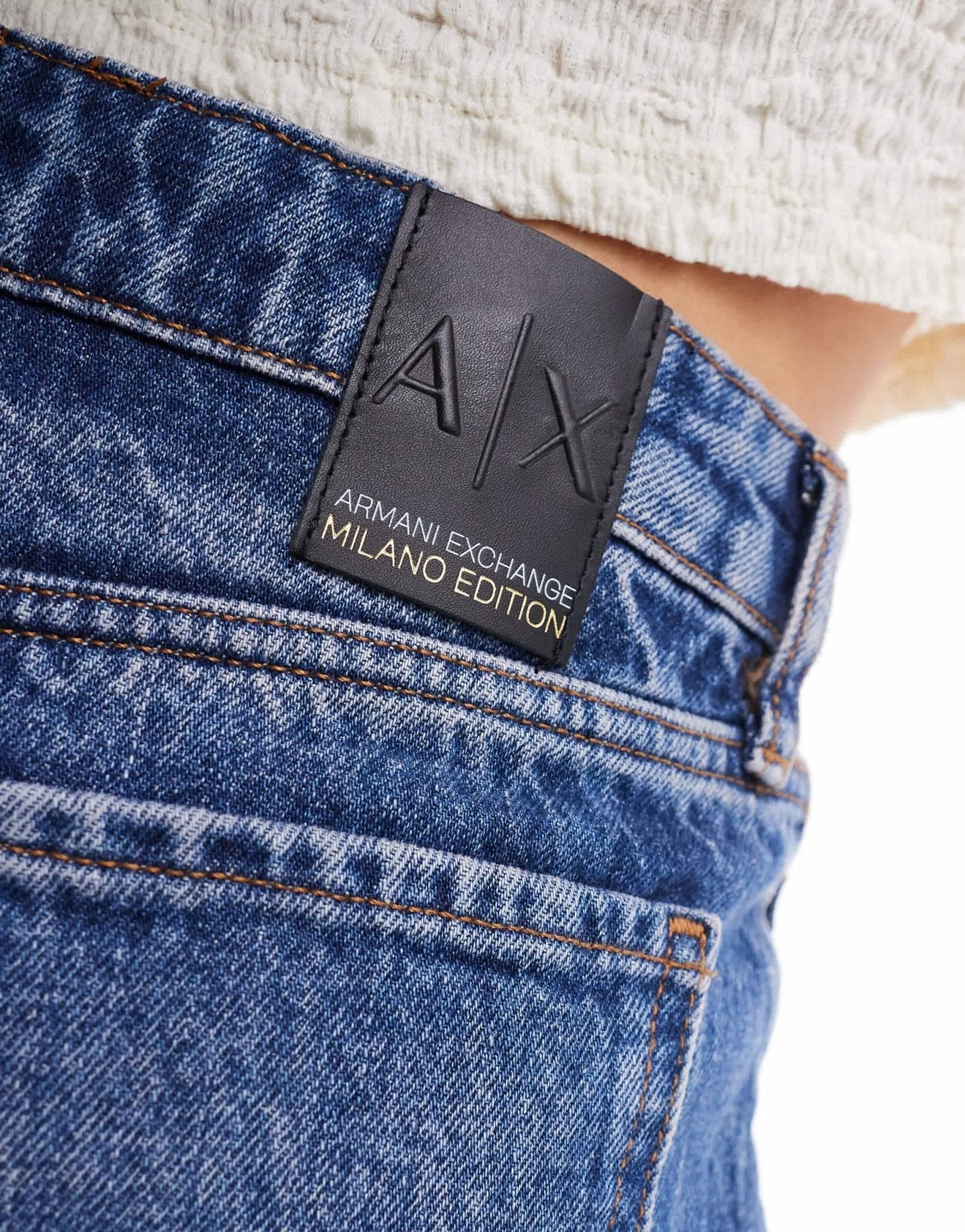 Armani Exchange relaxed 5 pocket jeans in indigo denim - ASOS Sample Sale EU Store